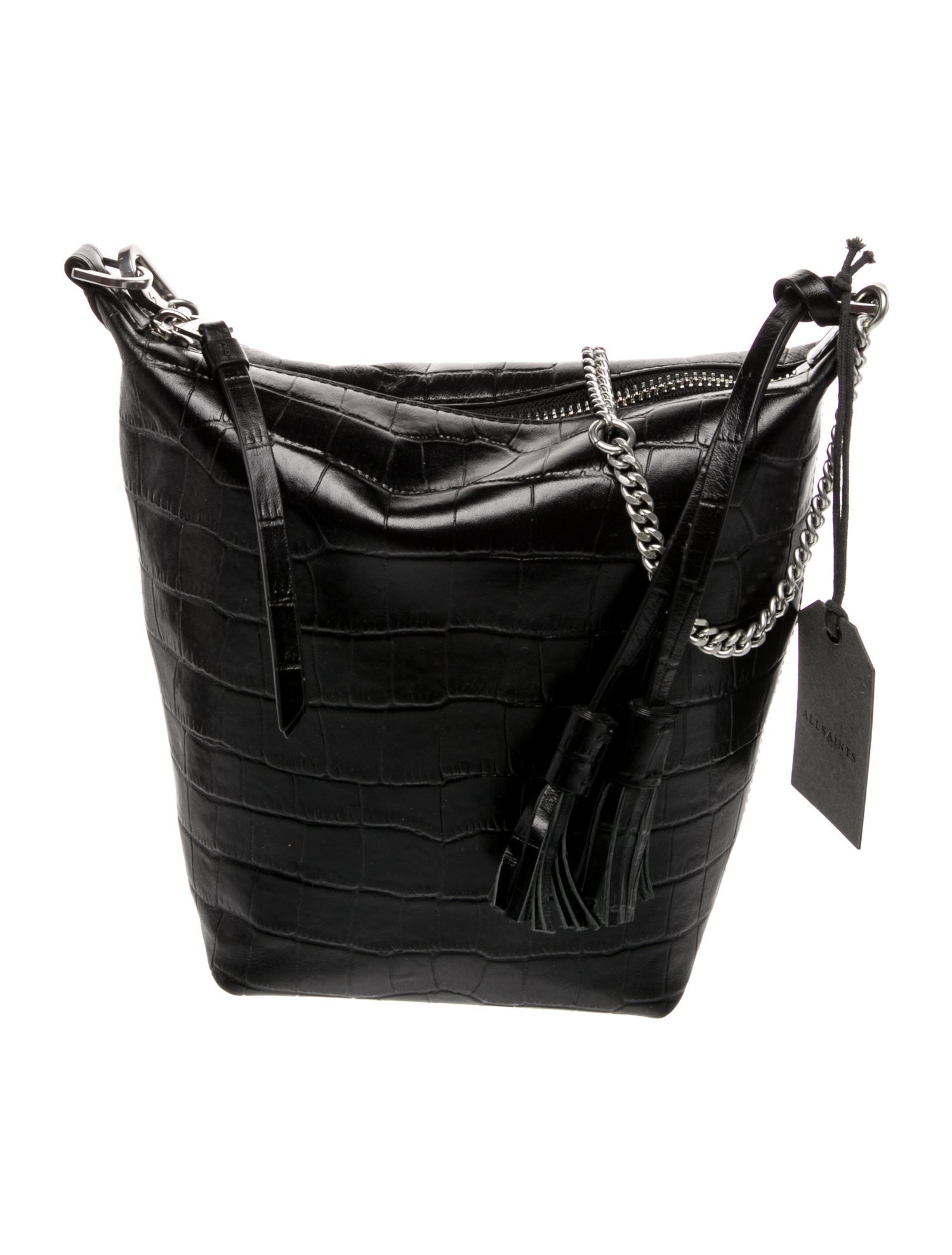 AllSaints Leather Bucket Bag