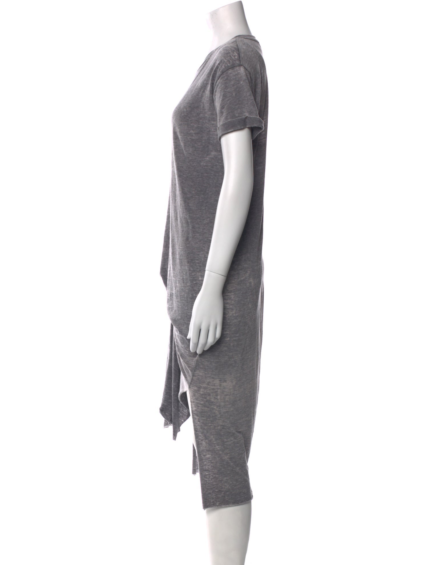 AllSaints Crew Neck Midi Length Dress