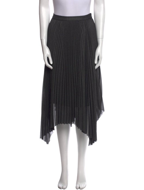 AllSaints Pleated Accents Midi Length Skirt