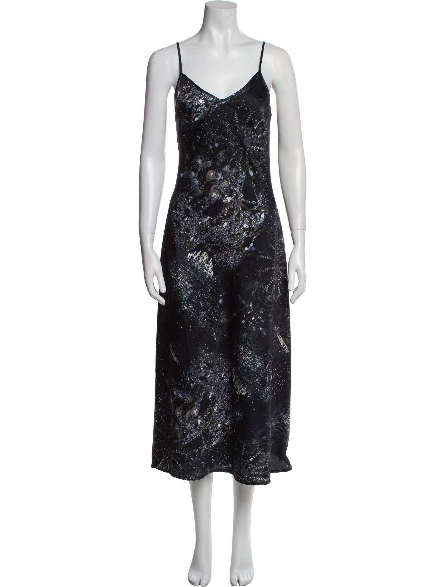 AllSaints Printed Long Dress