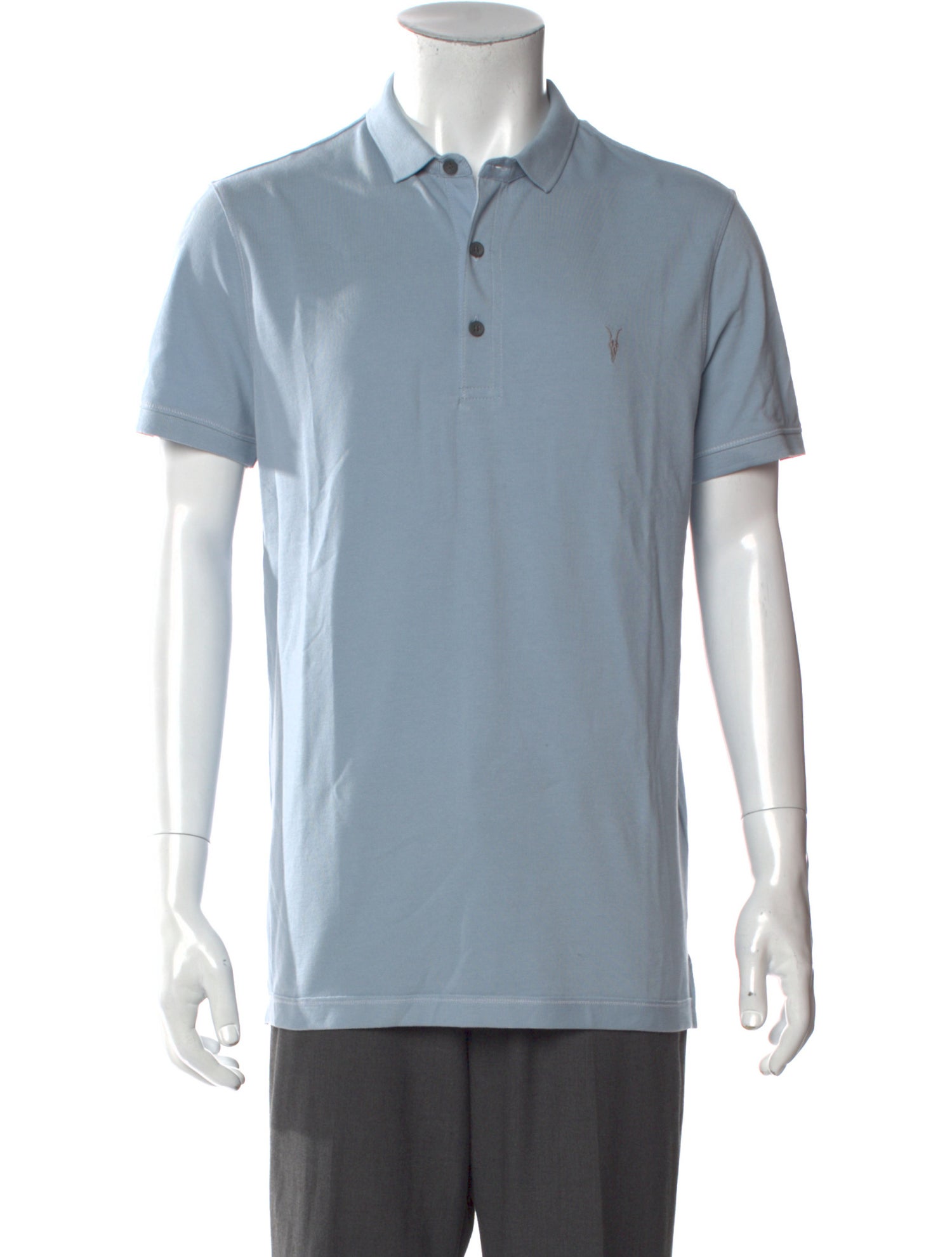 AllSaints Collar Short Sleeve Polo Shirt