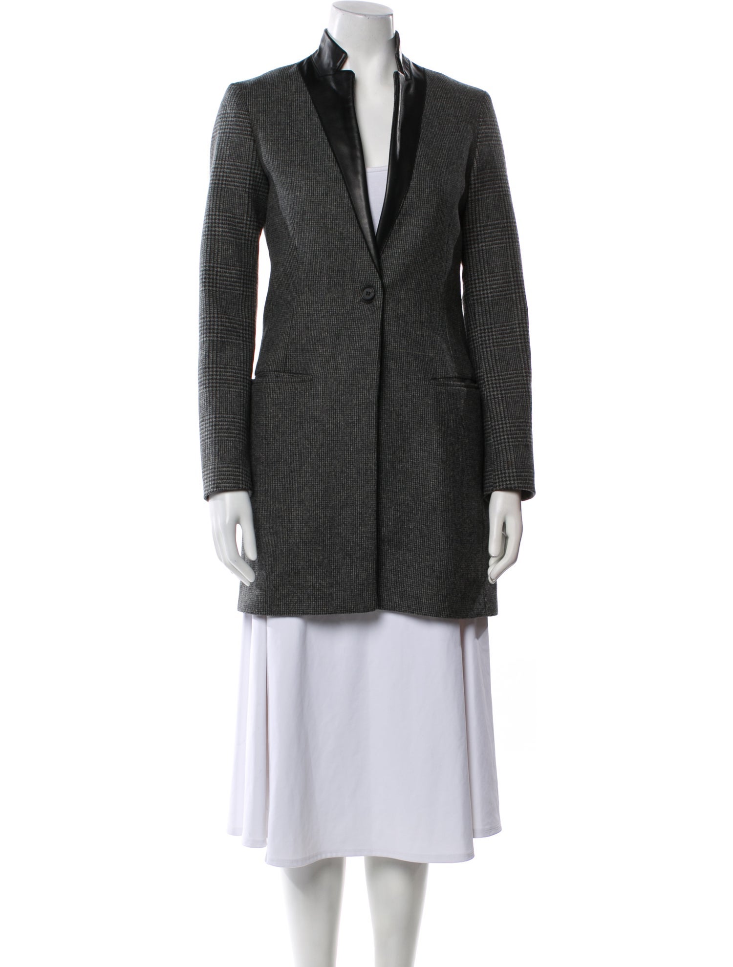 AllSaints Wool Faux Fur Jacket