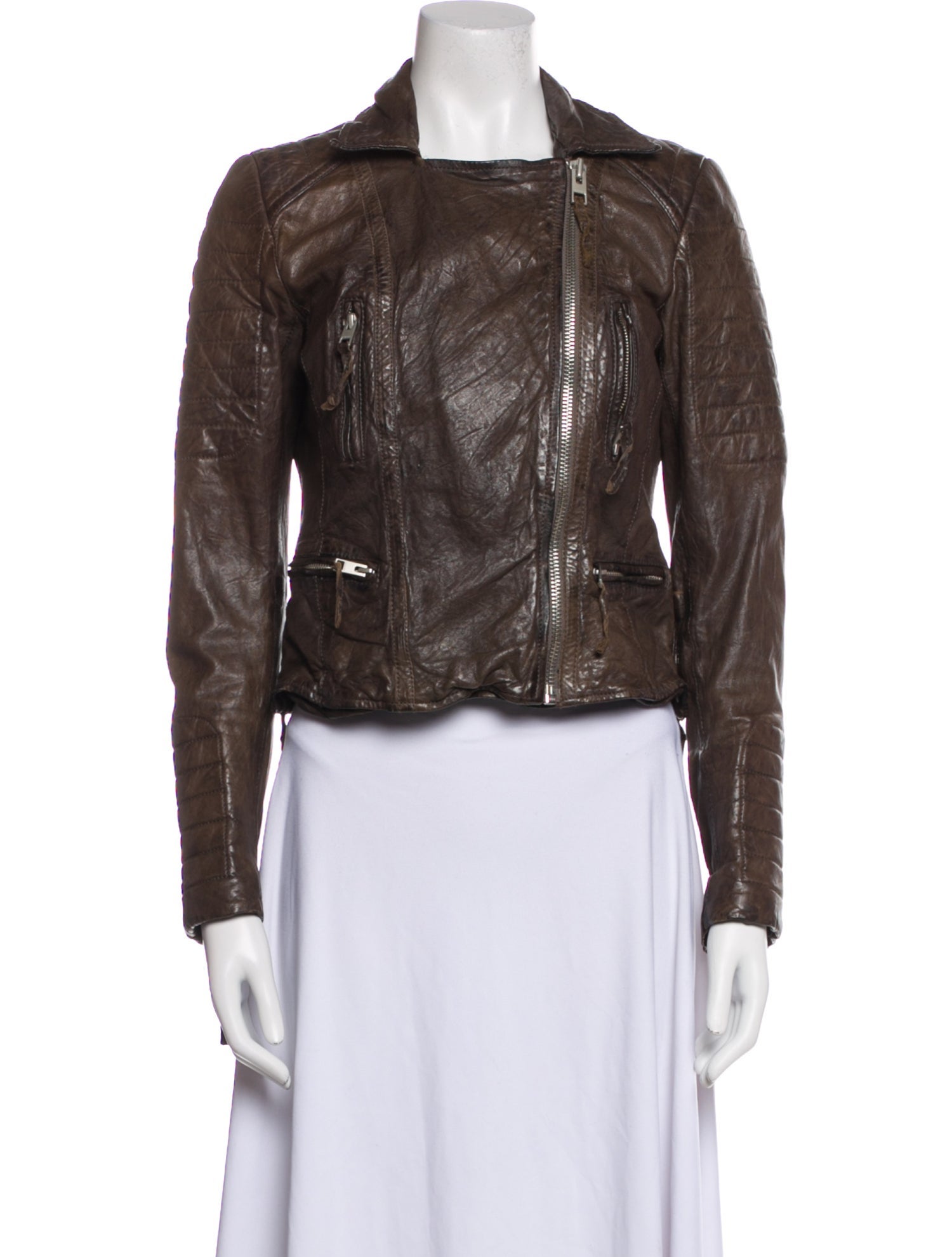 AllSaints Leather Biker Jacket
