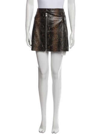AllSaints Leather Mini Skirt
