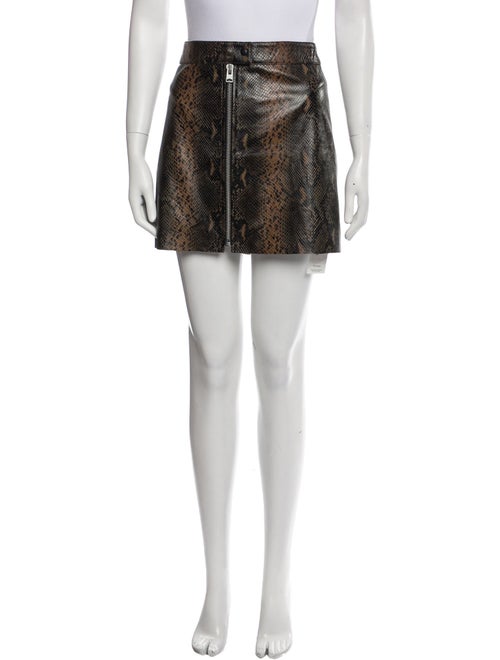 AllSaints Leather Mini Skirt