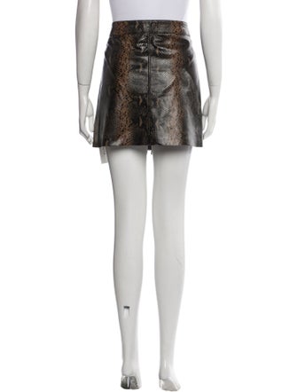AllSaints Leather Mini Skirt