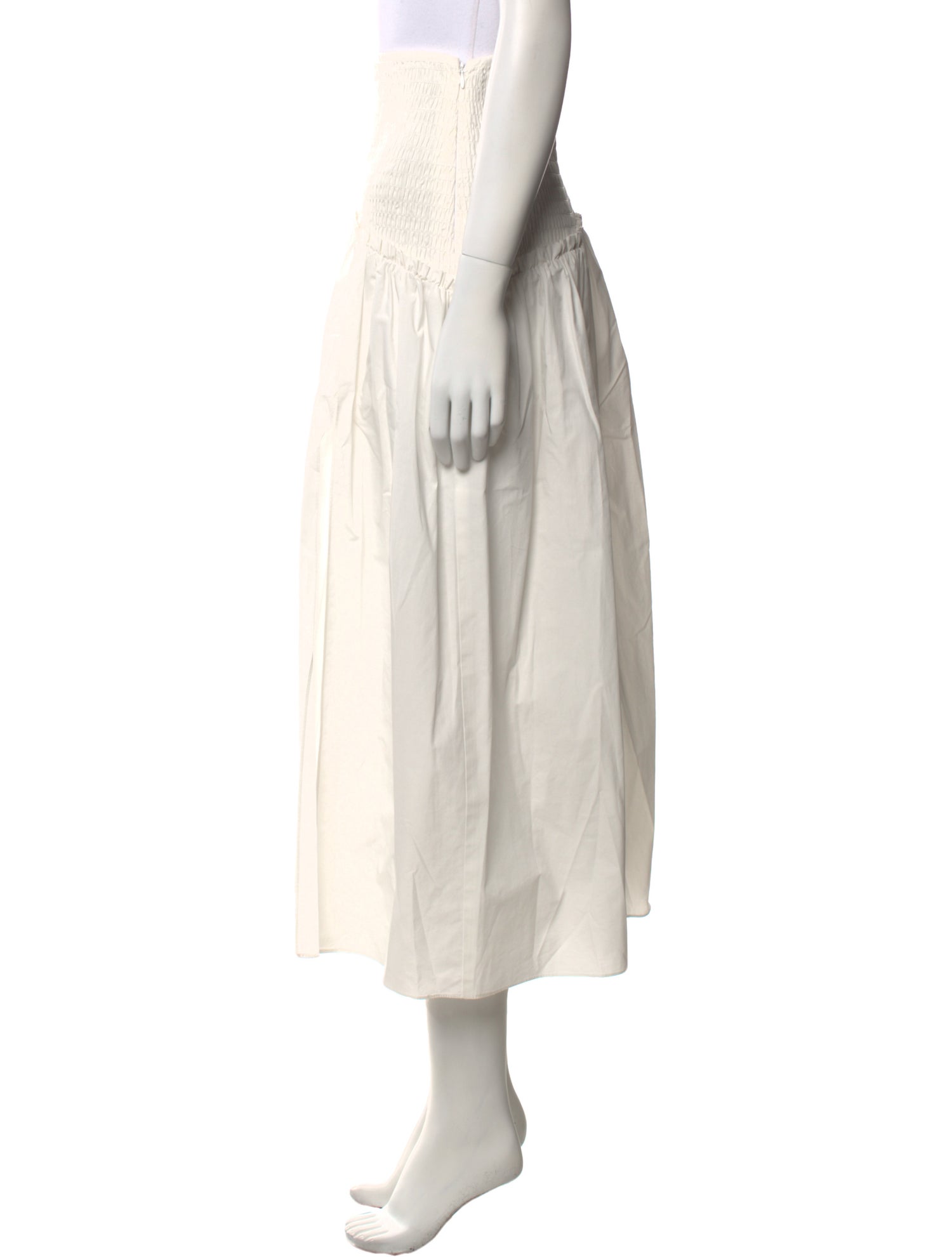 AllSaints Ruffle Embellishment Midi Length Skirt