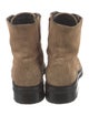 AllSaints Suede Colorblock Pattern Combat Boots