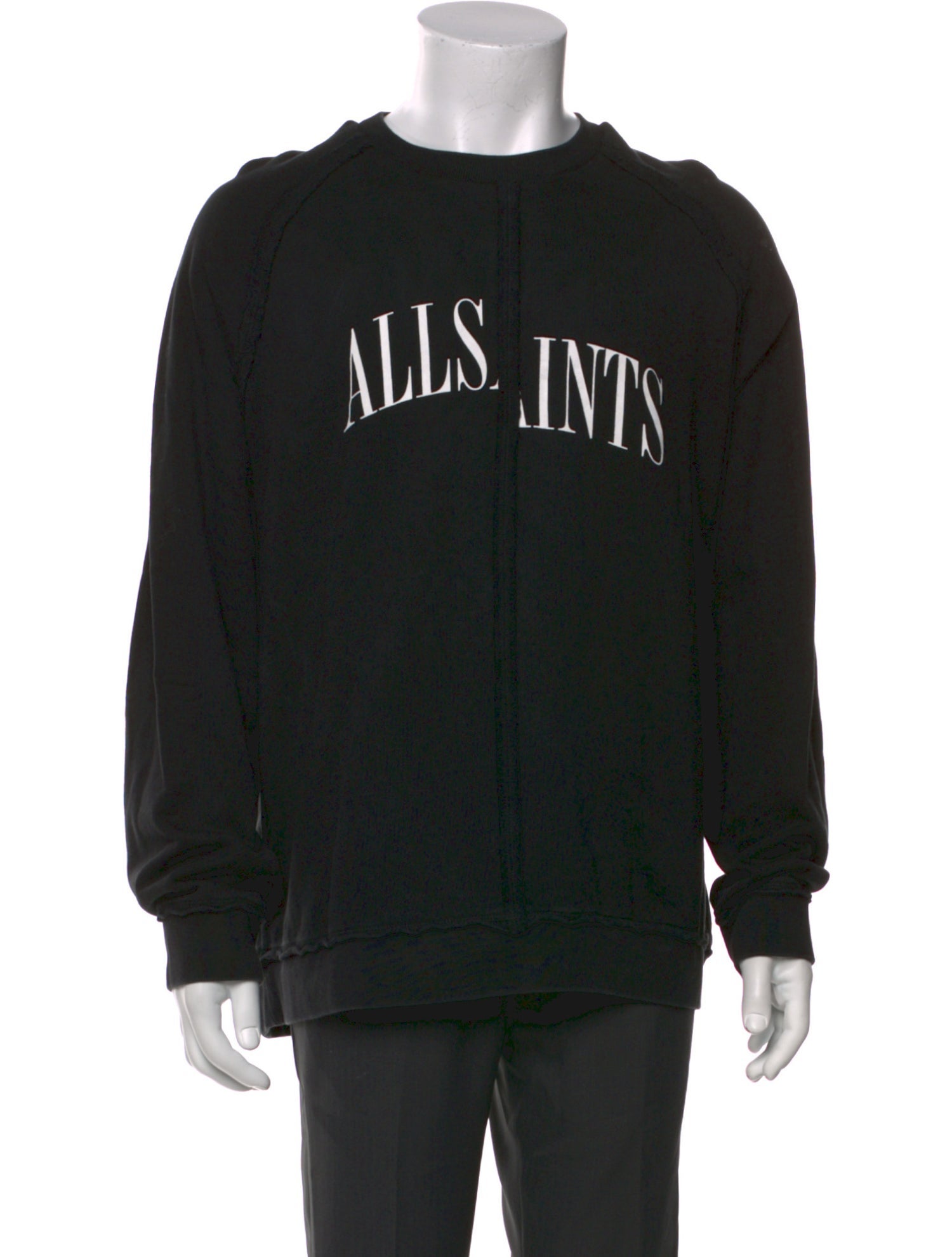 AllSaints Graphic Print Crew Neck Sweatshirt