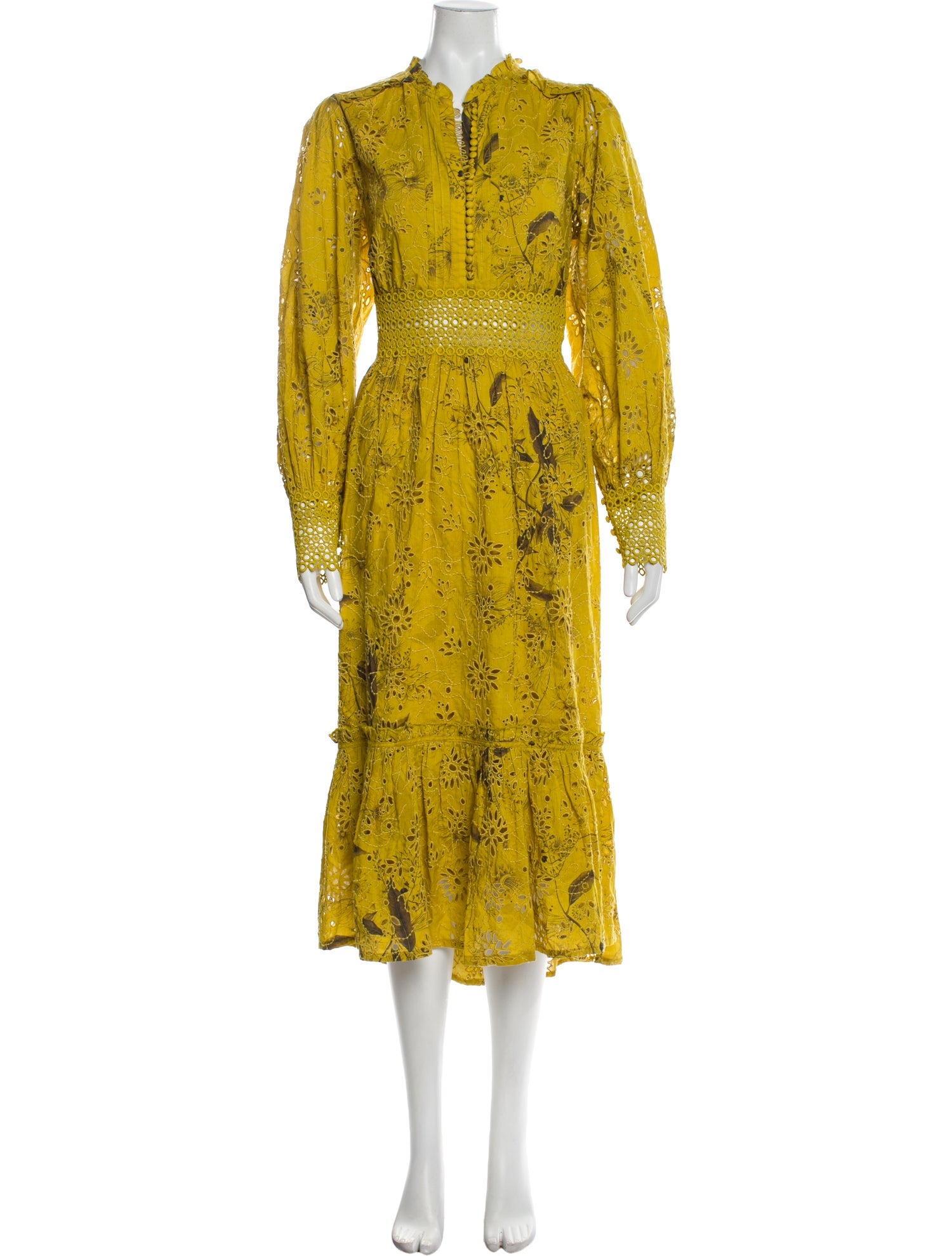 AllSaints V-Neck Long Dress