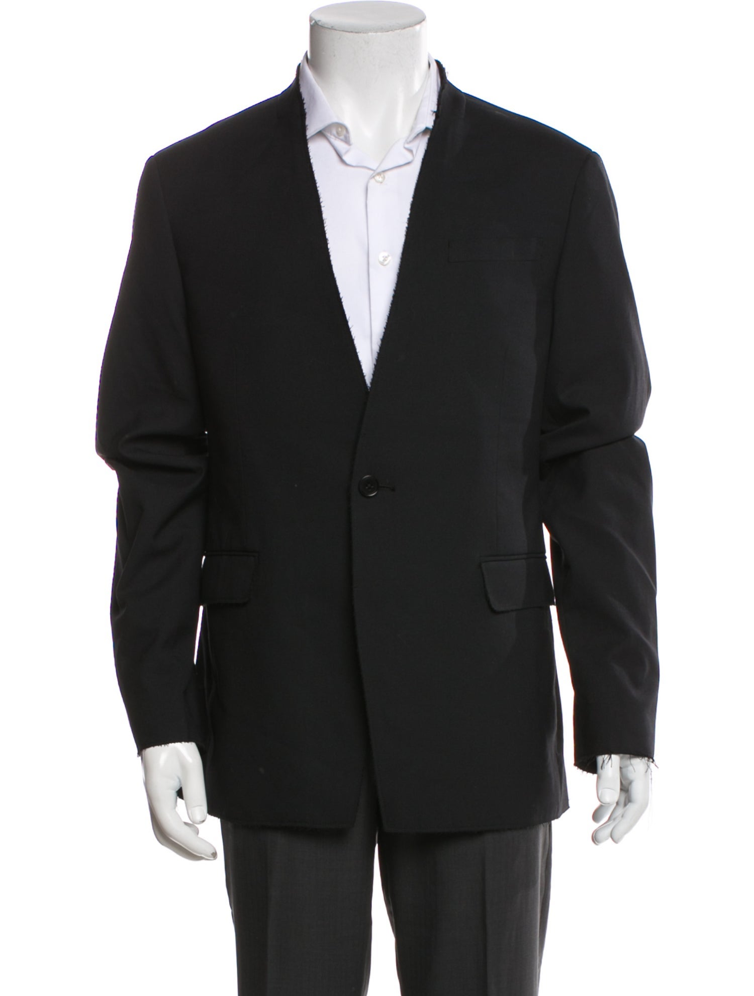 AllSaints Raw-Edge Trim Blazer