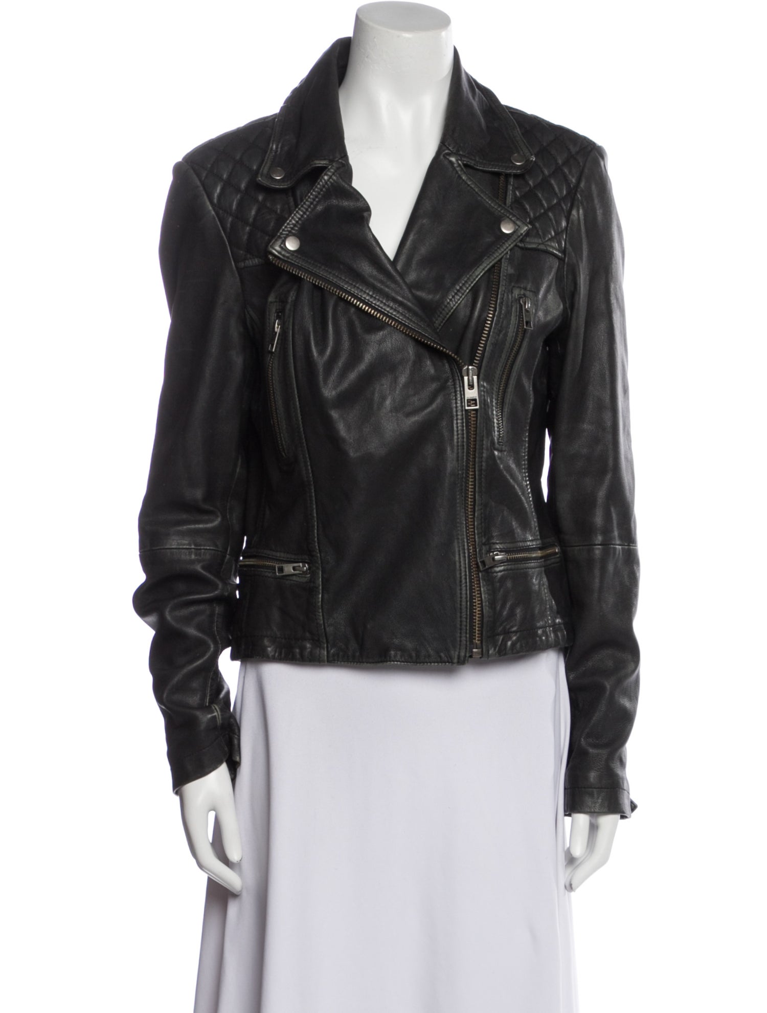 AllSaints Leather Biker Jacket