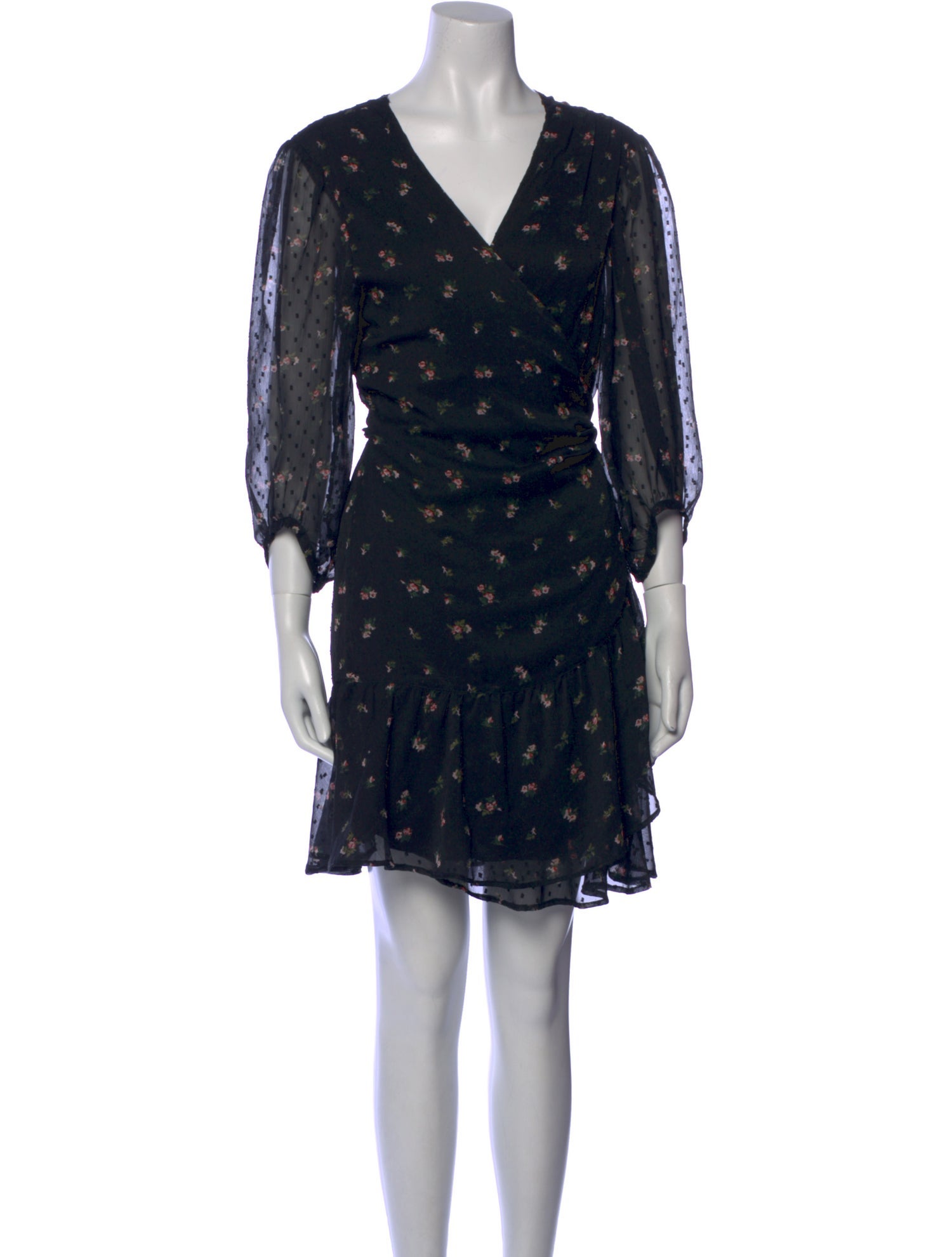 AllSaints Floral Print Mini Dress