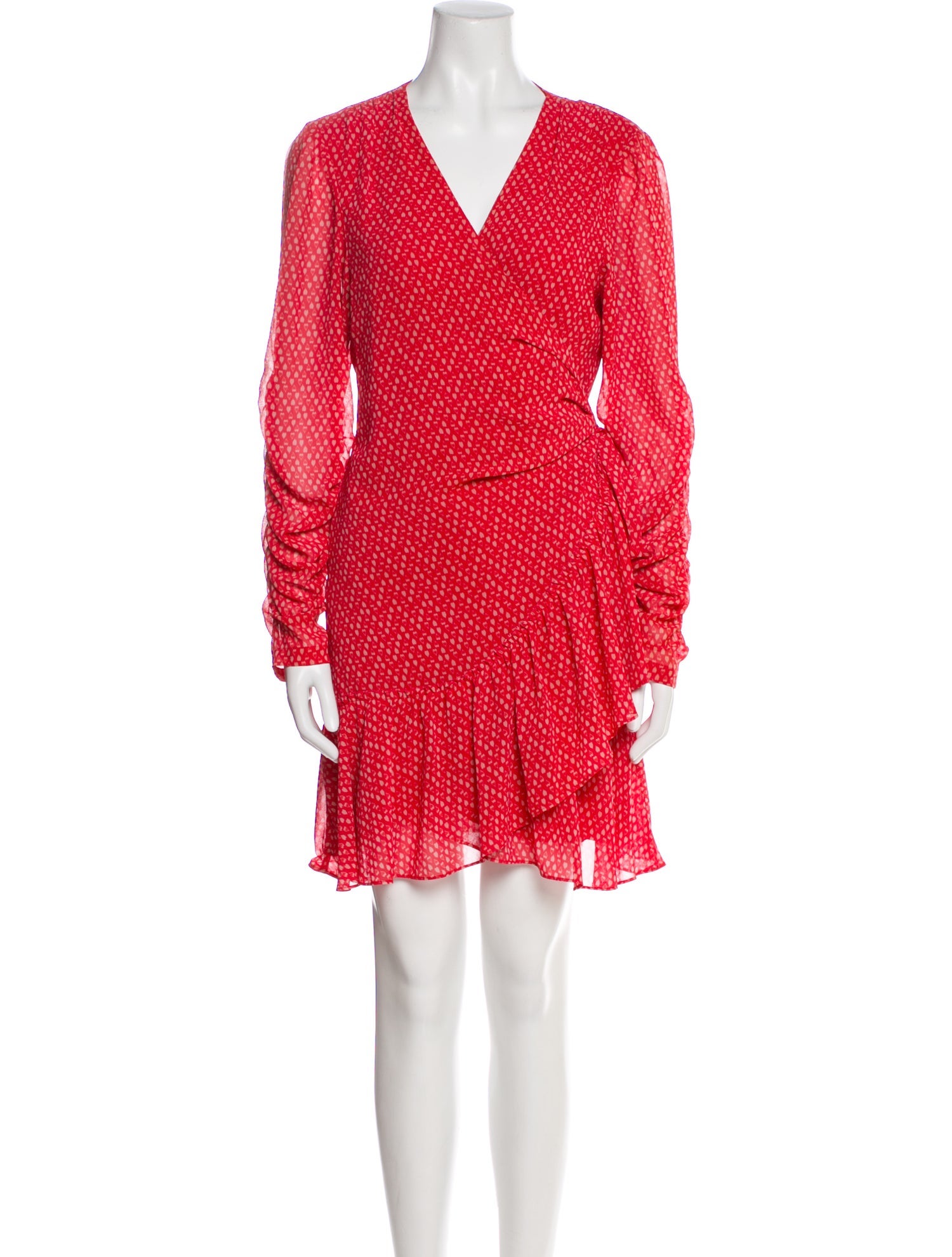 AllSaints Polka Dot Print Mini Dress