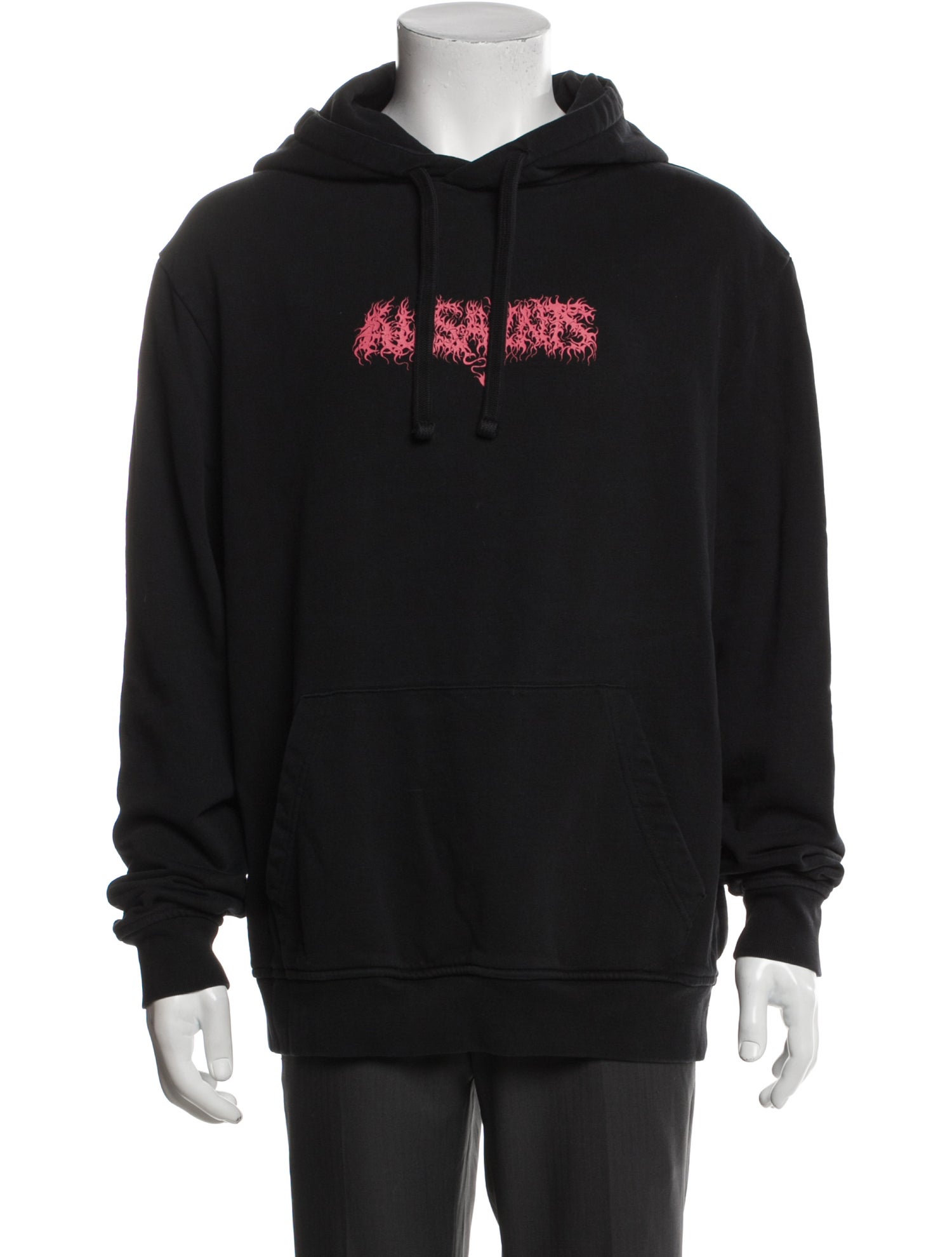 AllSaints Graphic Print Crew Neck Hoodie