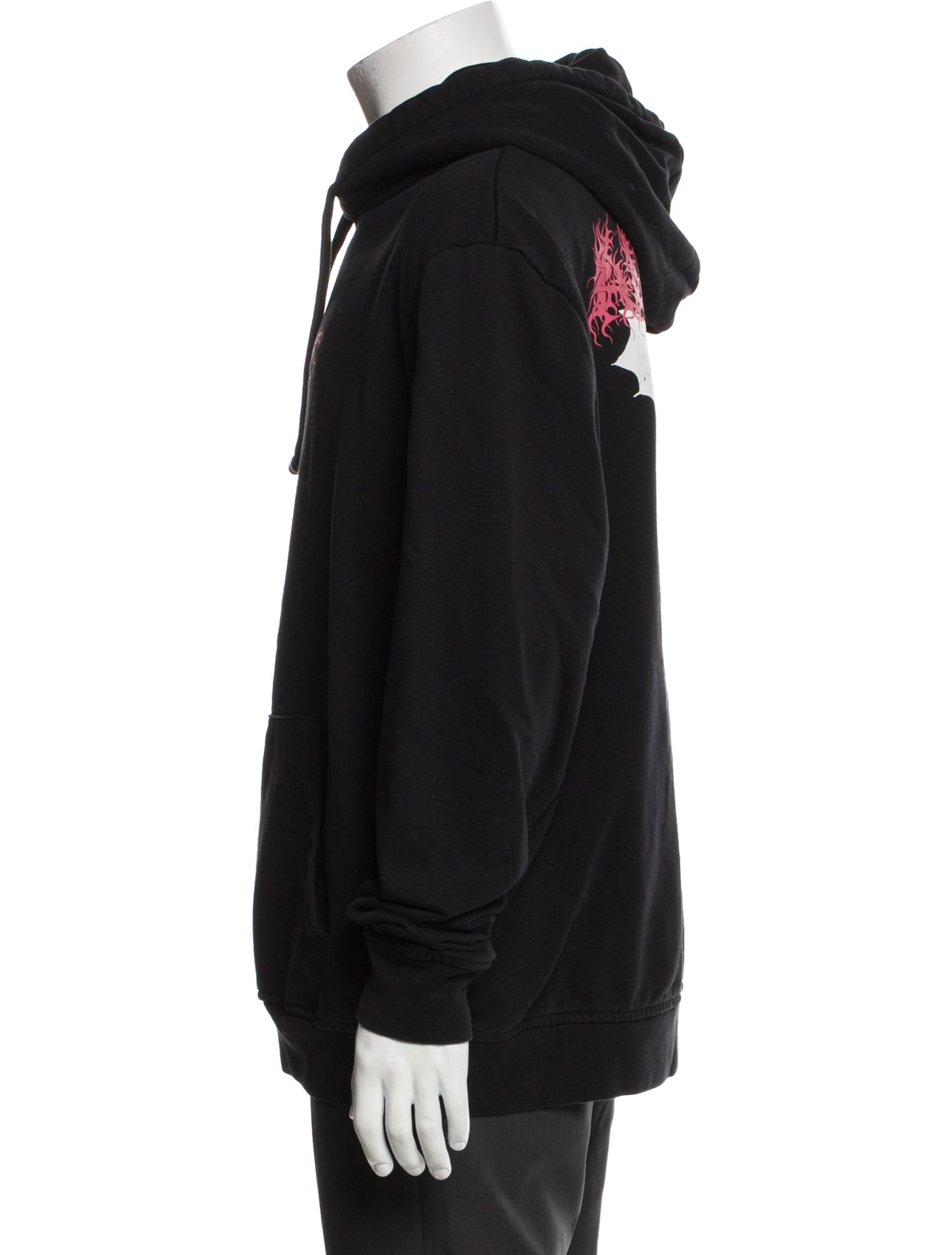 AllSaints Graphic Print Crew Neck Hoodie