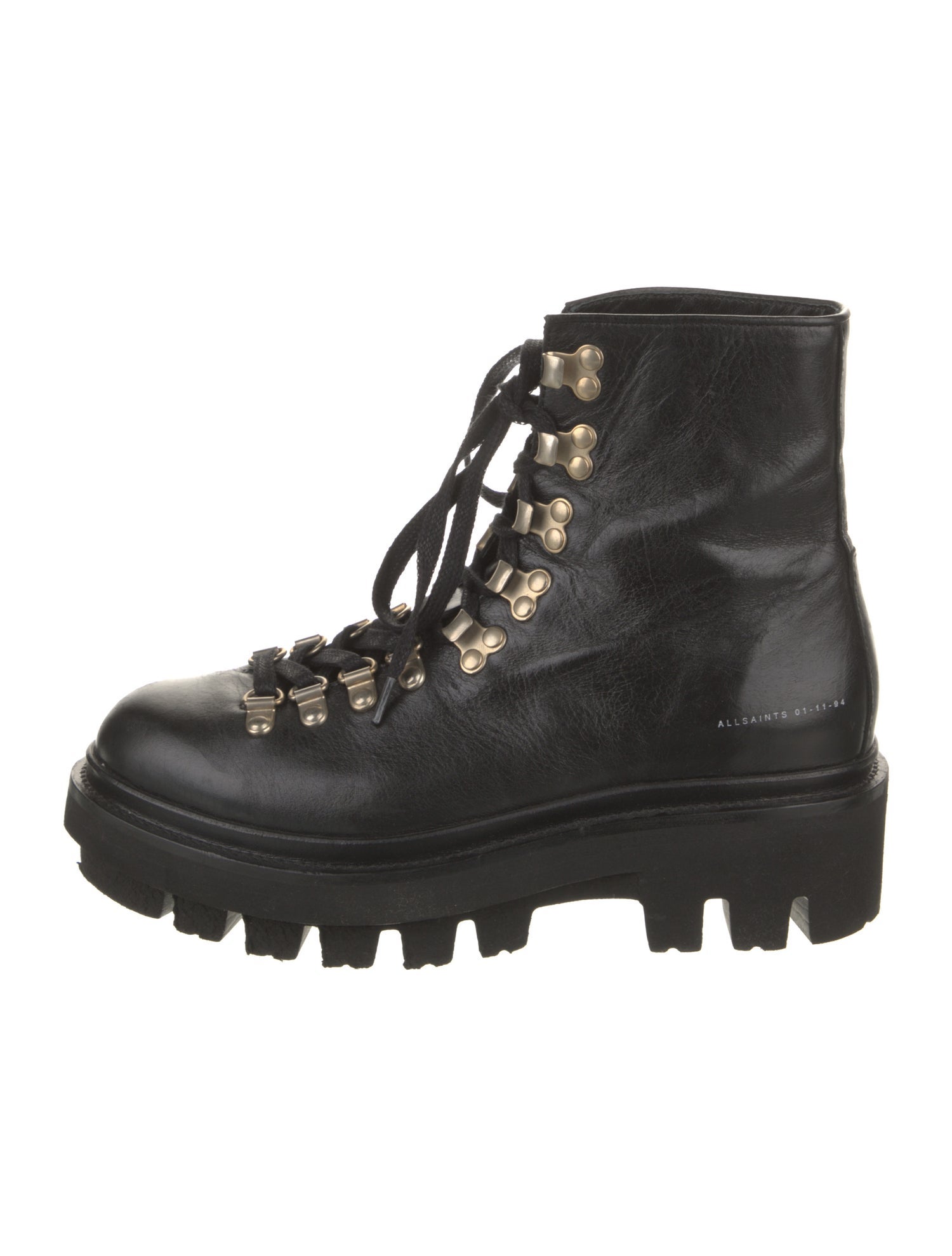 AllSaints Leather Combat Boots