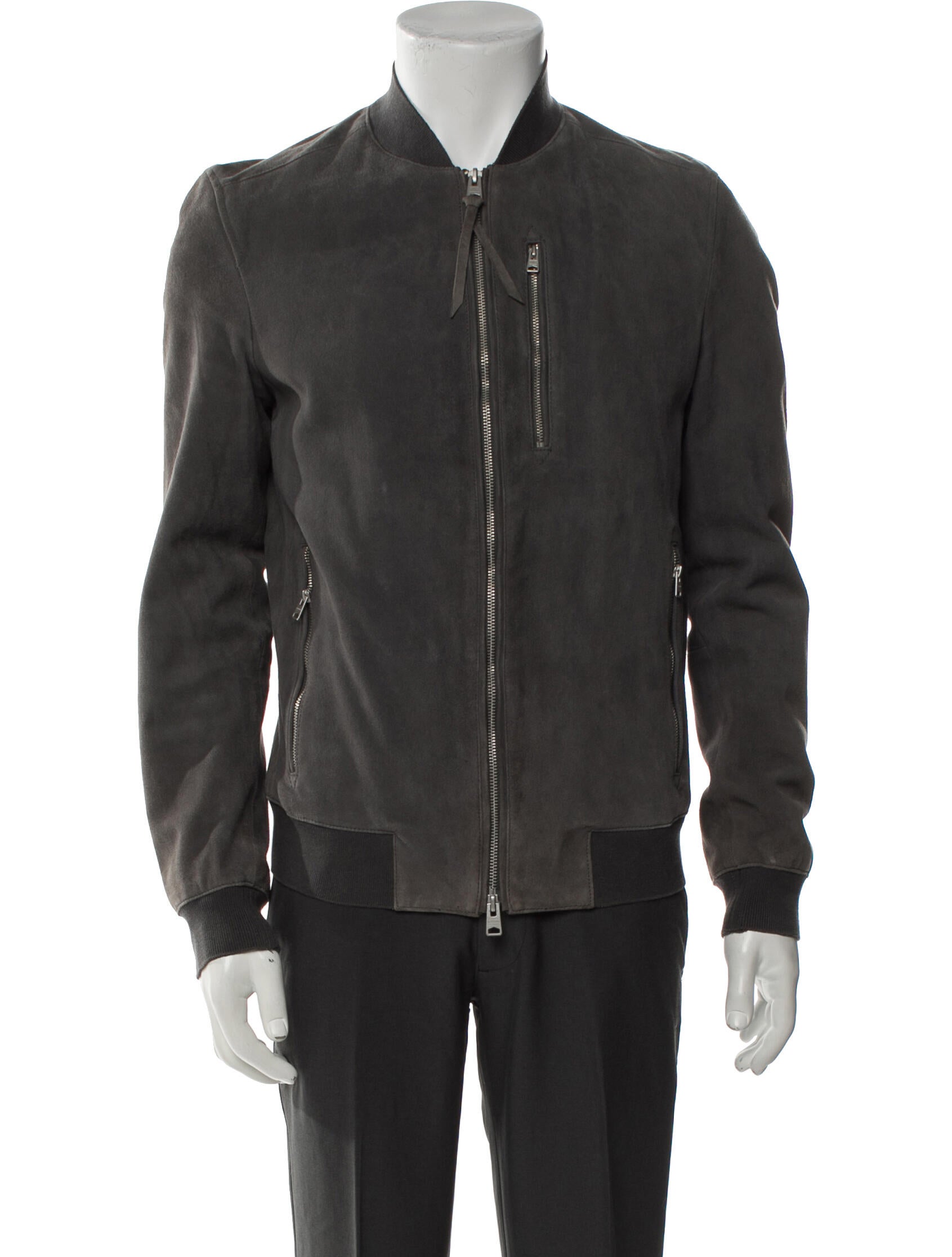 AllSaints Suede Bomber Jacket