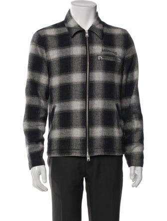 AllSaints Plaid Print Bomber Jacket