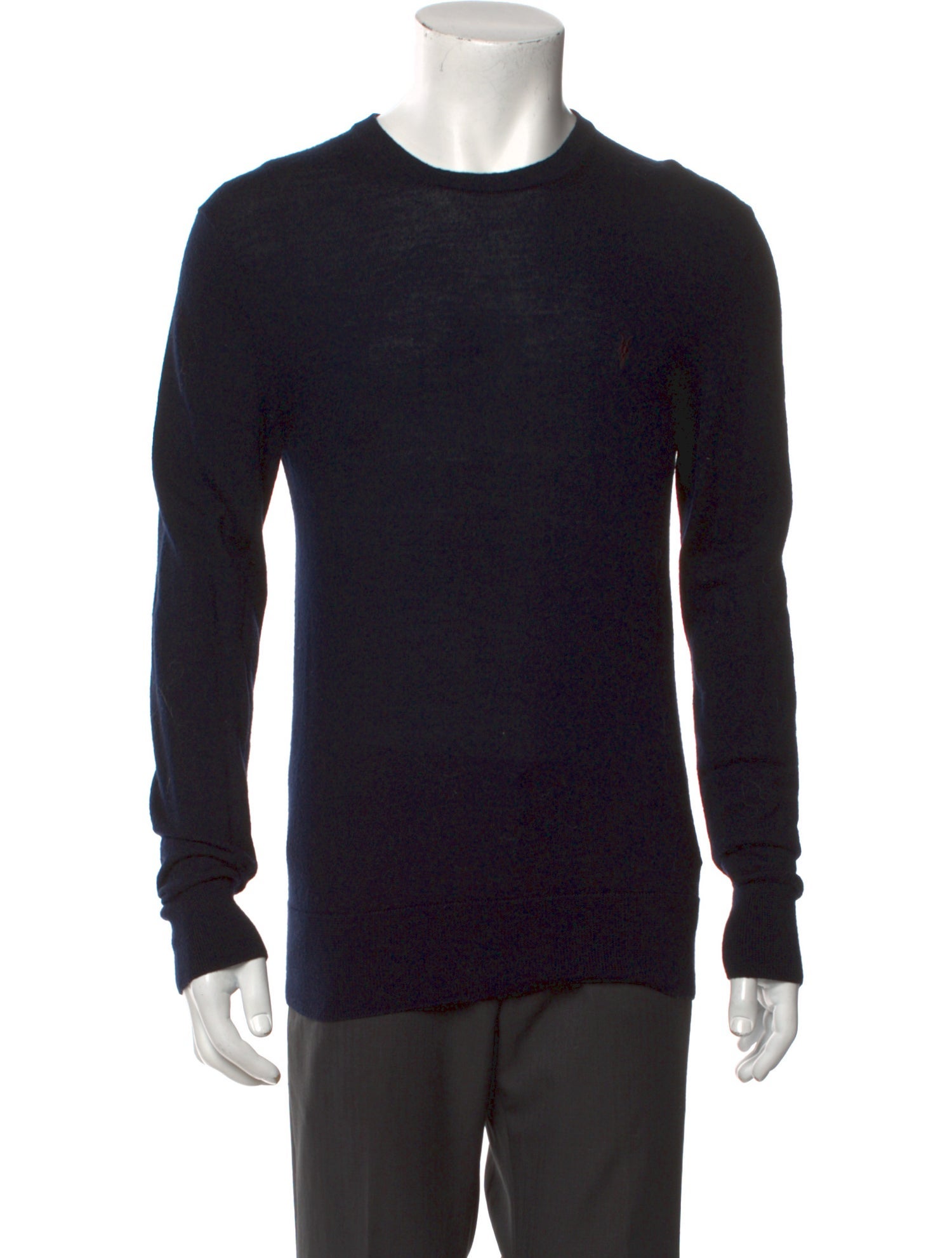 AllSaints Merino Wool Crew Neck Pullover