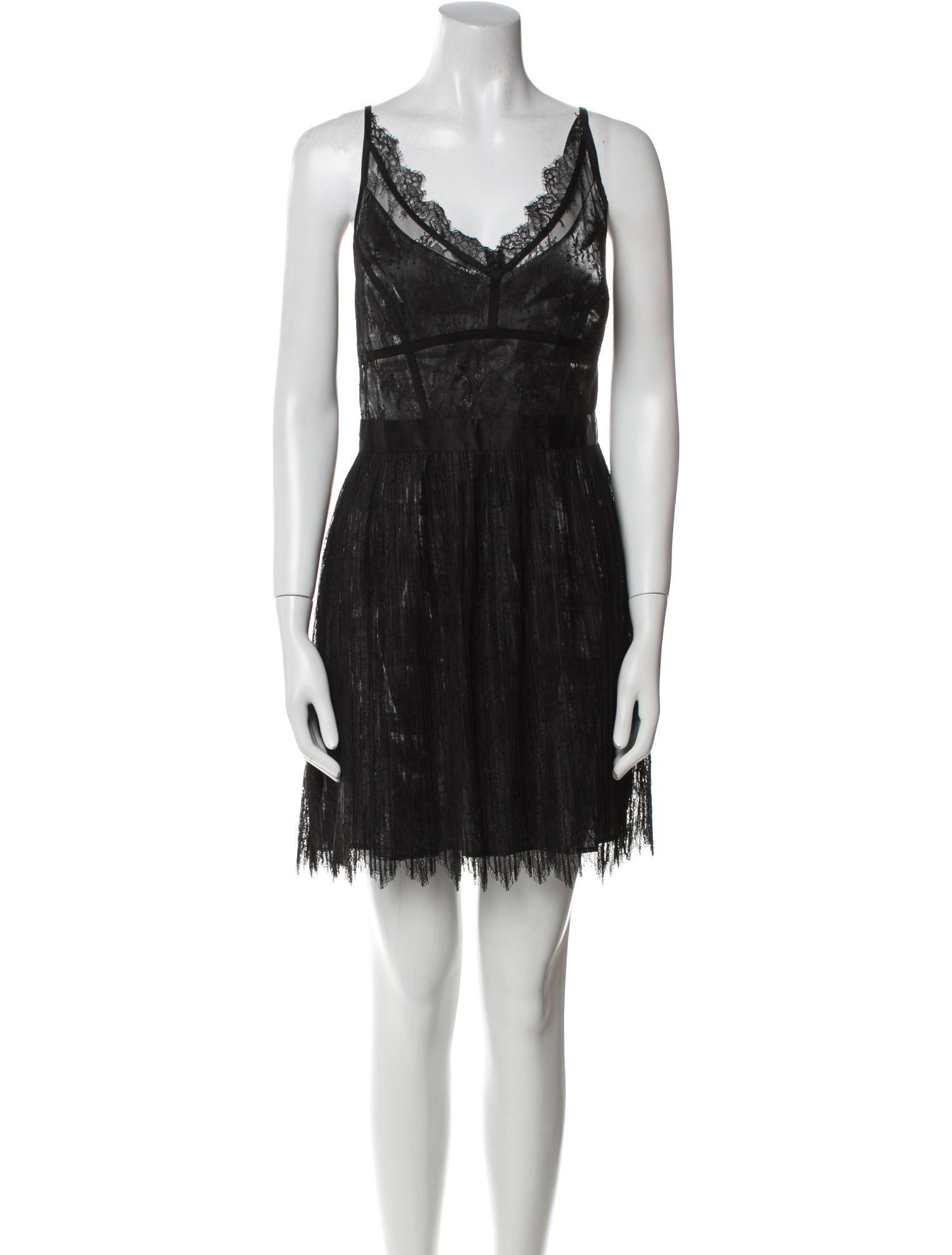 AllSaints Lace Pattern Mini Dress