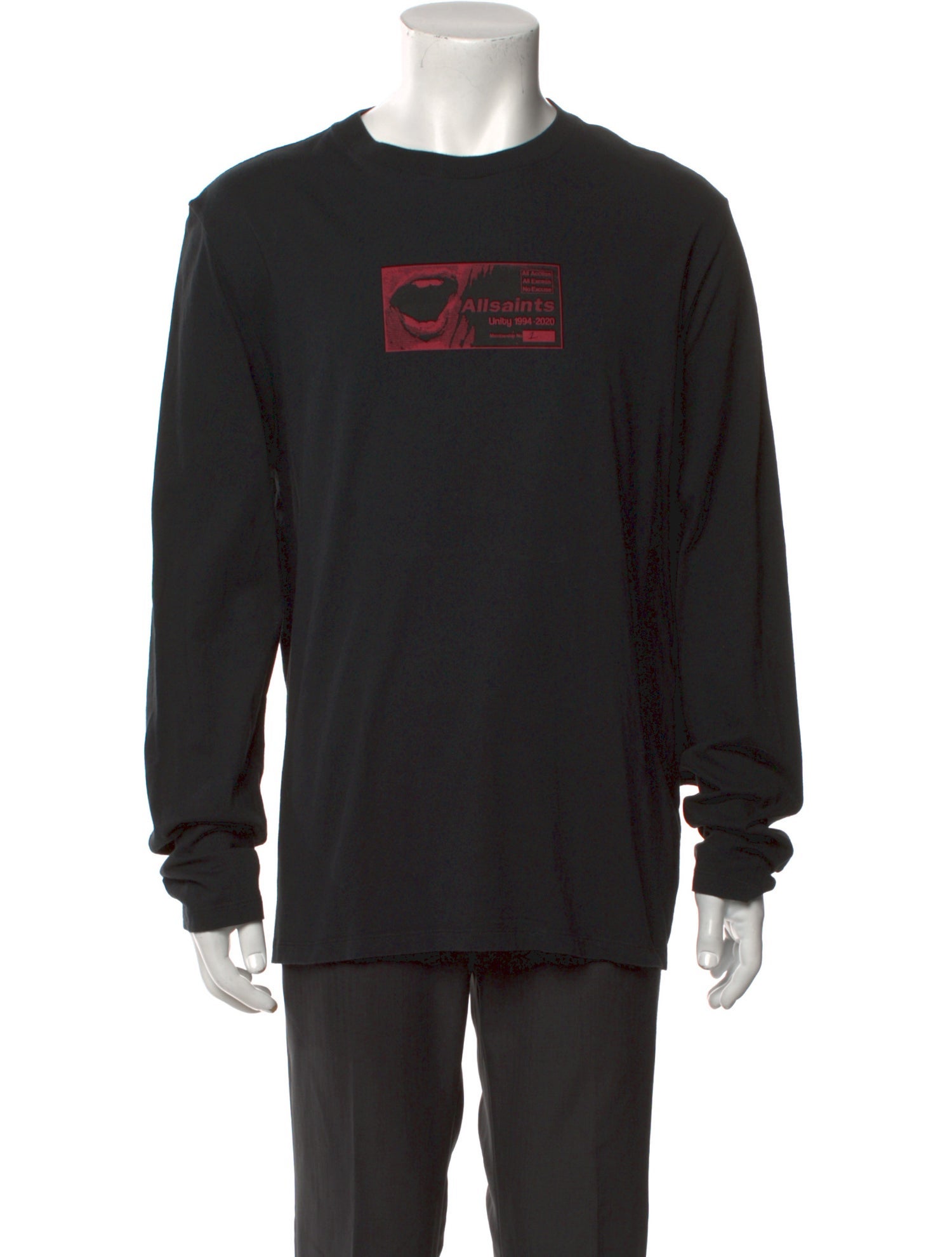 AllSaints Graphic Print Crew Neck T-Shirt