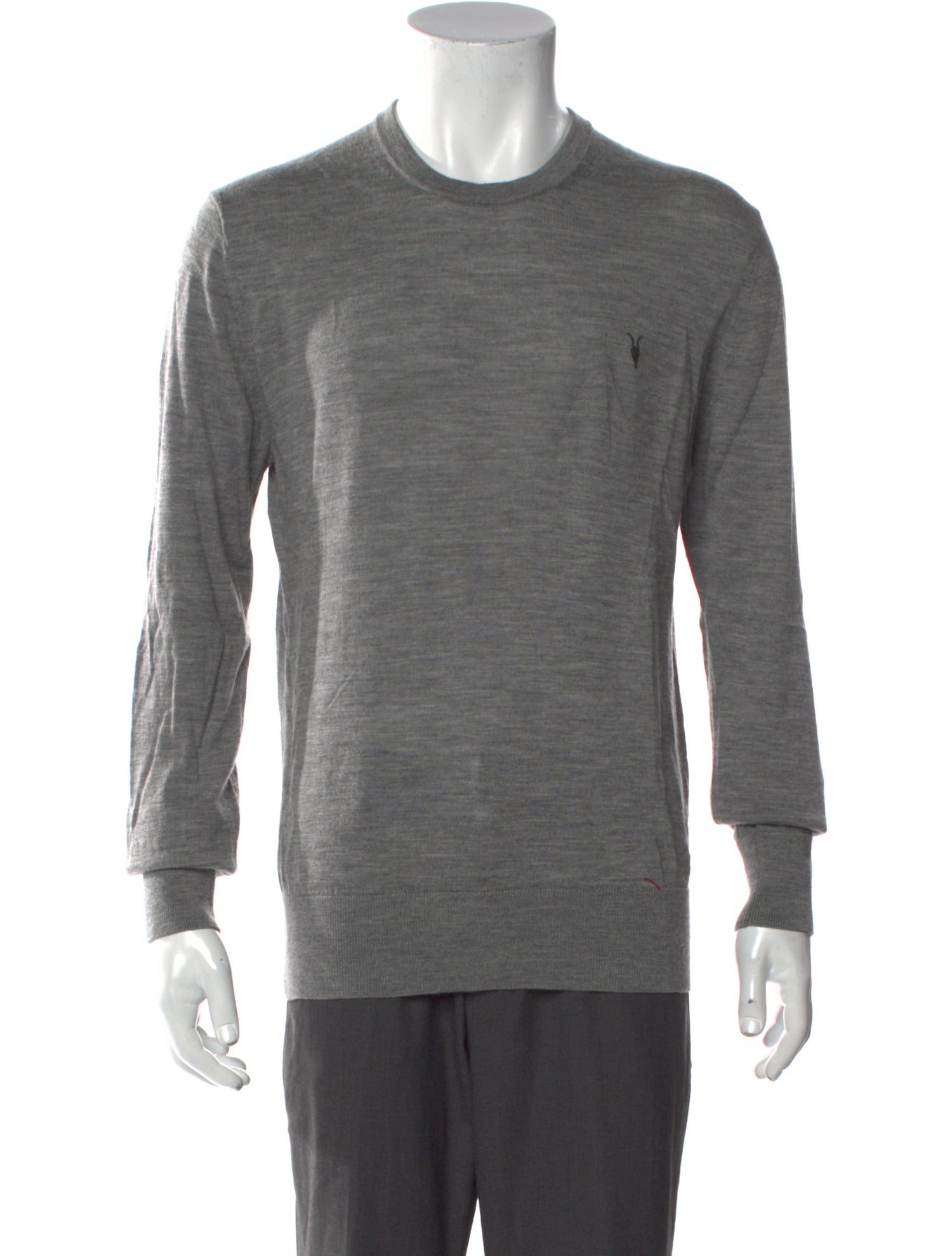 AllSaints Merino Wool Crew Neck Pullover