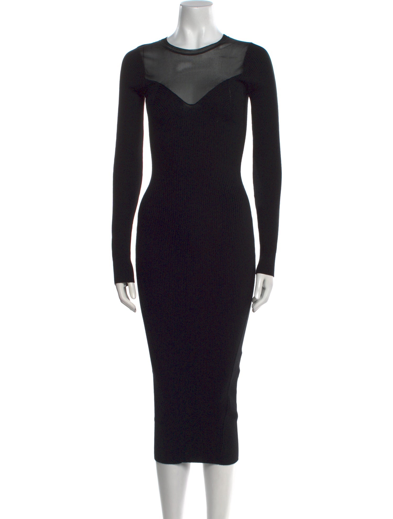 AllSaints Crew Neck Long Dress