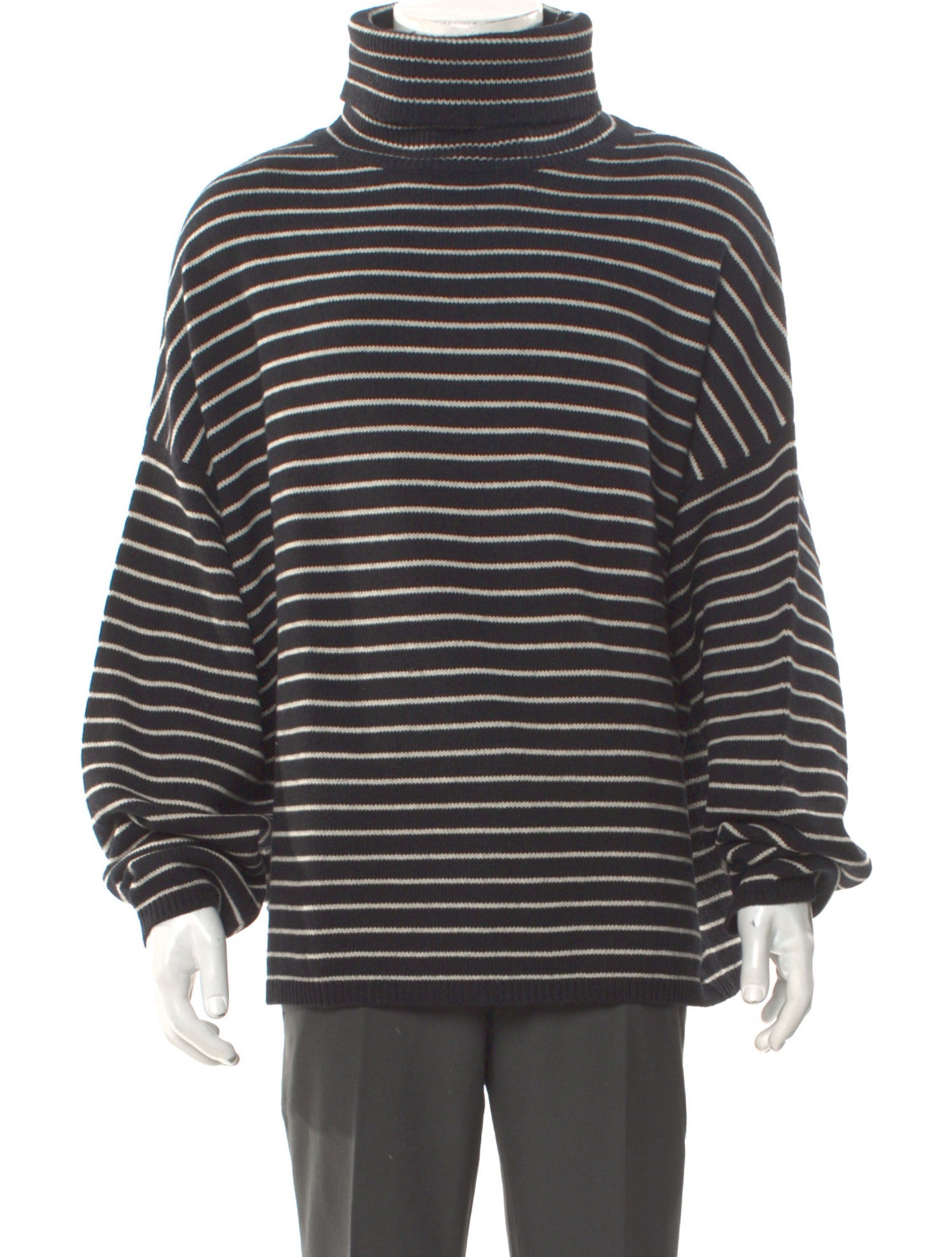 AllSaints Striped Turtleneck Pullover