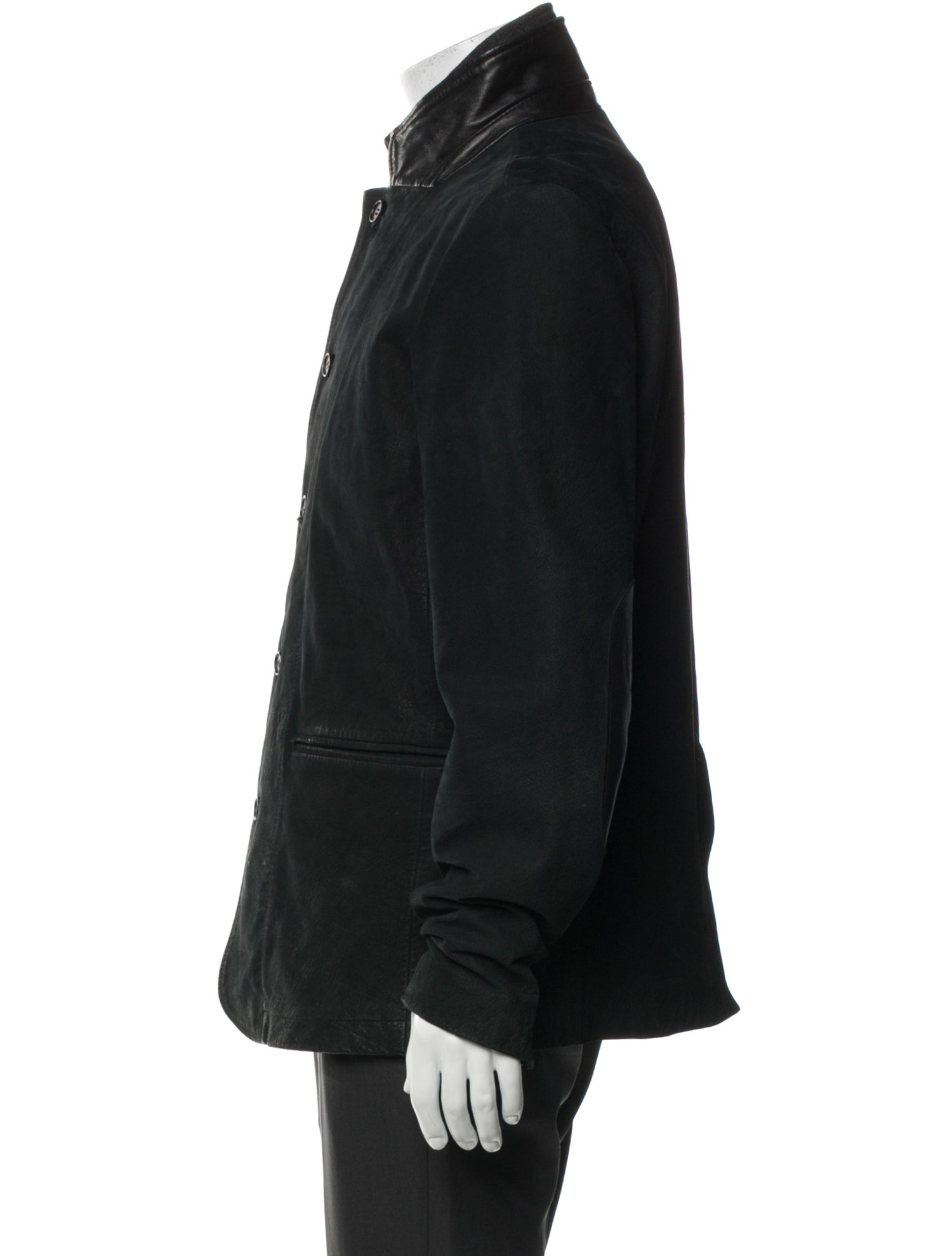 AllSaints Leather Utility Jacket