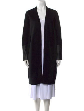 AllSaints Merino Wool Open Front Sweater