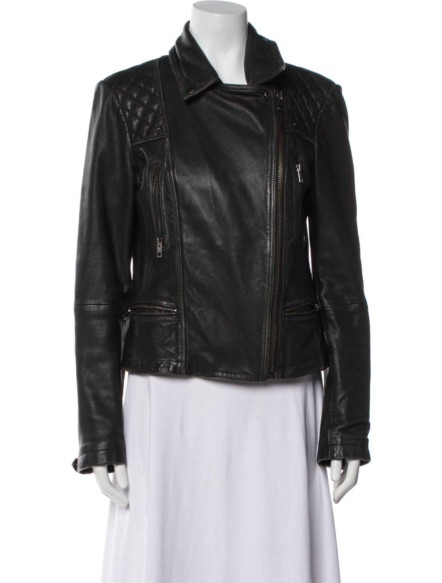 AllSaints Leather Biker Jacket