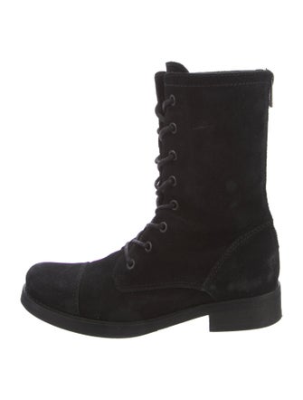AllSaints Suede Combat Boots