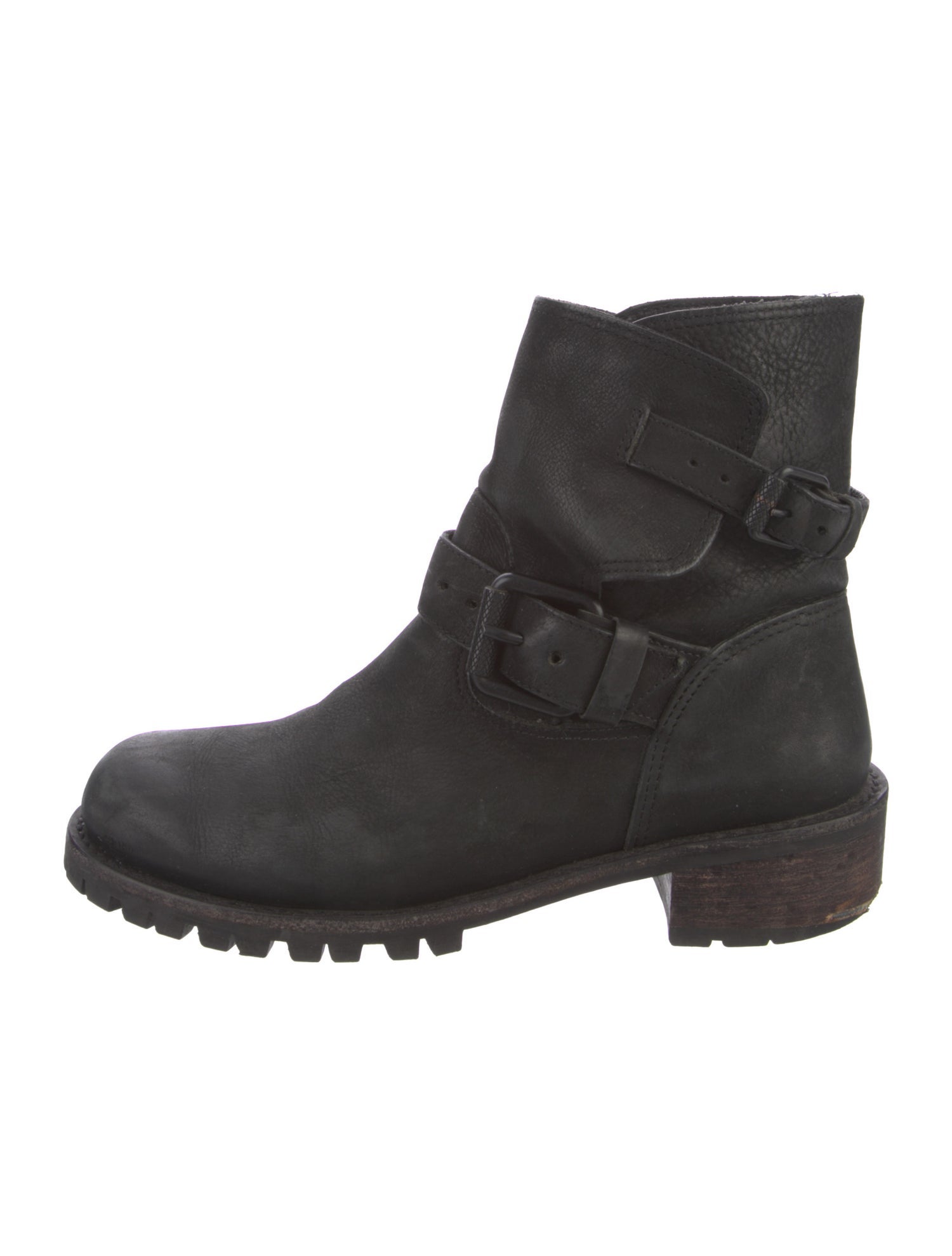 AllSaints Leather Moto Boots