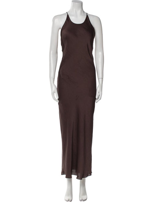AllSaints Scoop Neck Long Dress