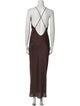 AllSaints Scoop Neck Long Dress