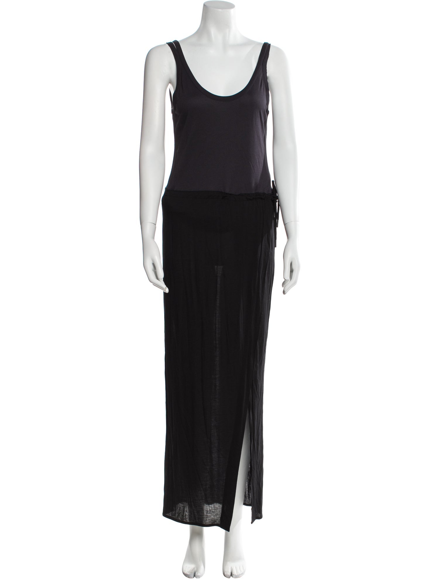 AllSaints Scoop Neck Long Dress