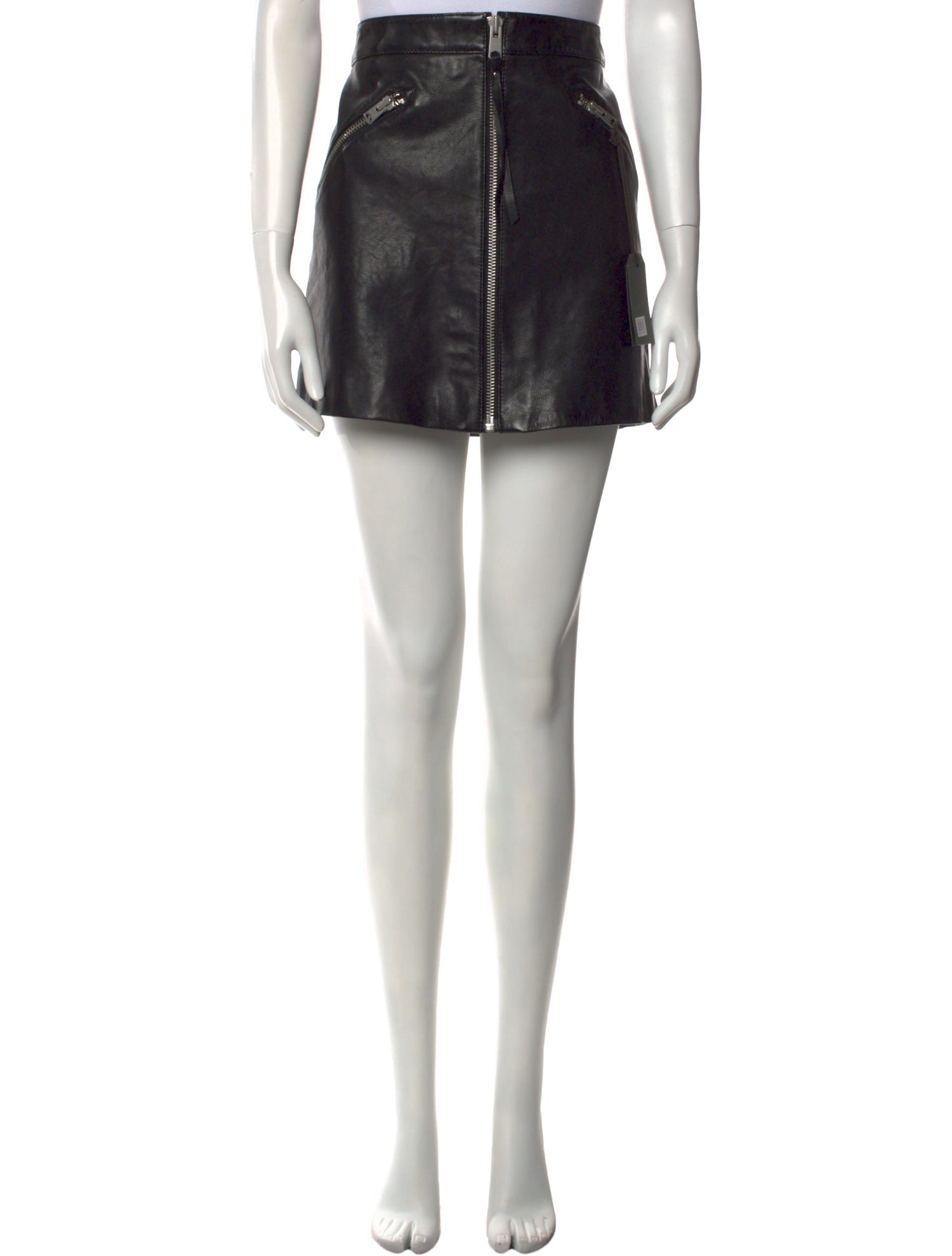 AllSaints Leather Mini Skirt