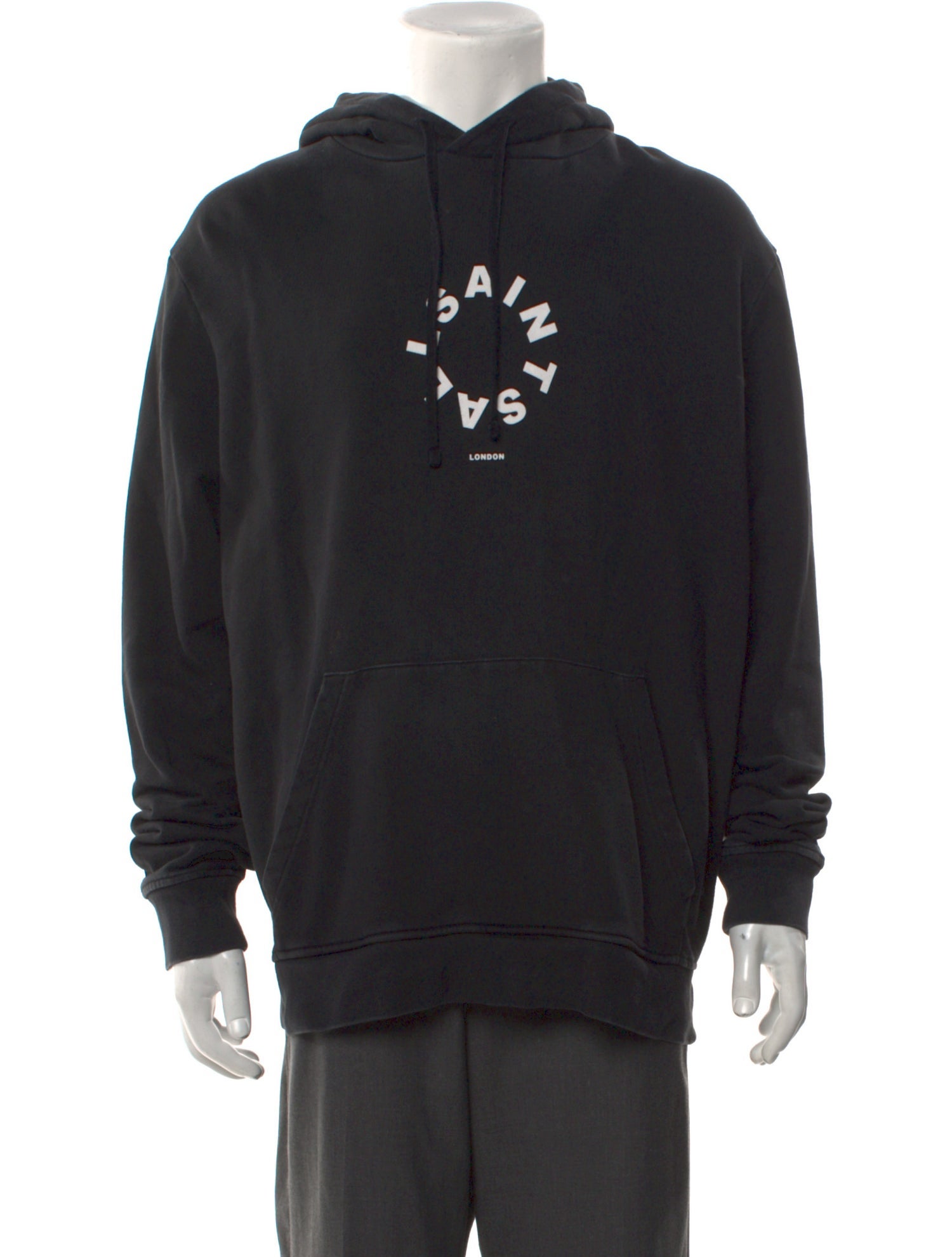 AllSaints Graphic Print Crew Neck Hoodie