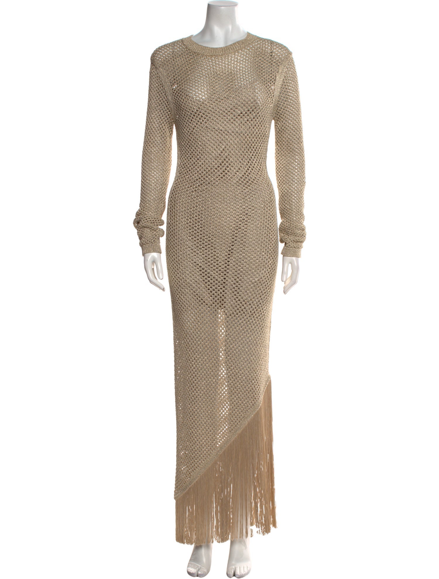 AllSaints Crew Neck Long Dress