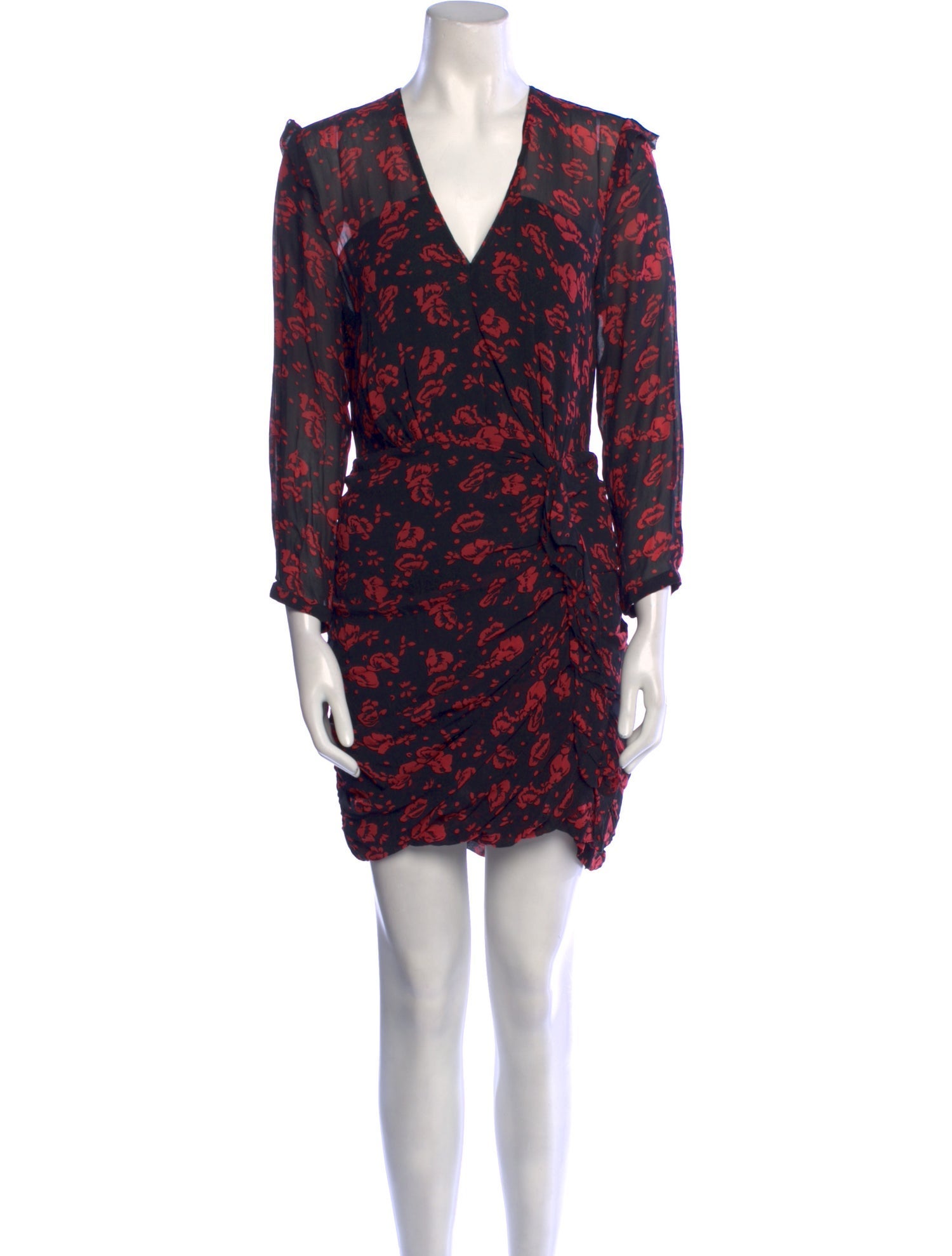 AllSaints Floral Print Mini Dress