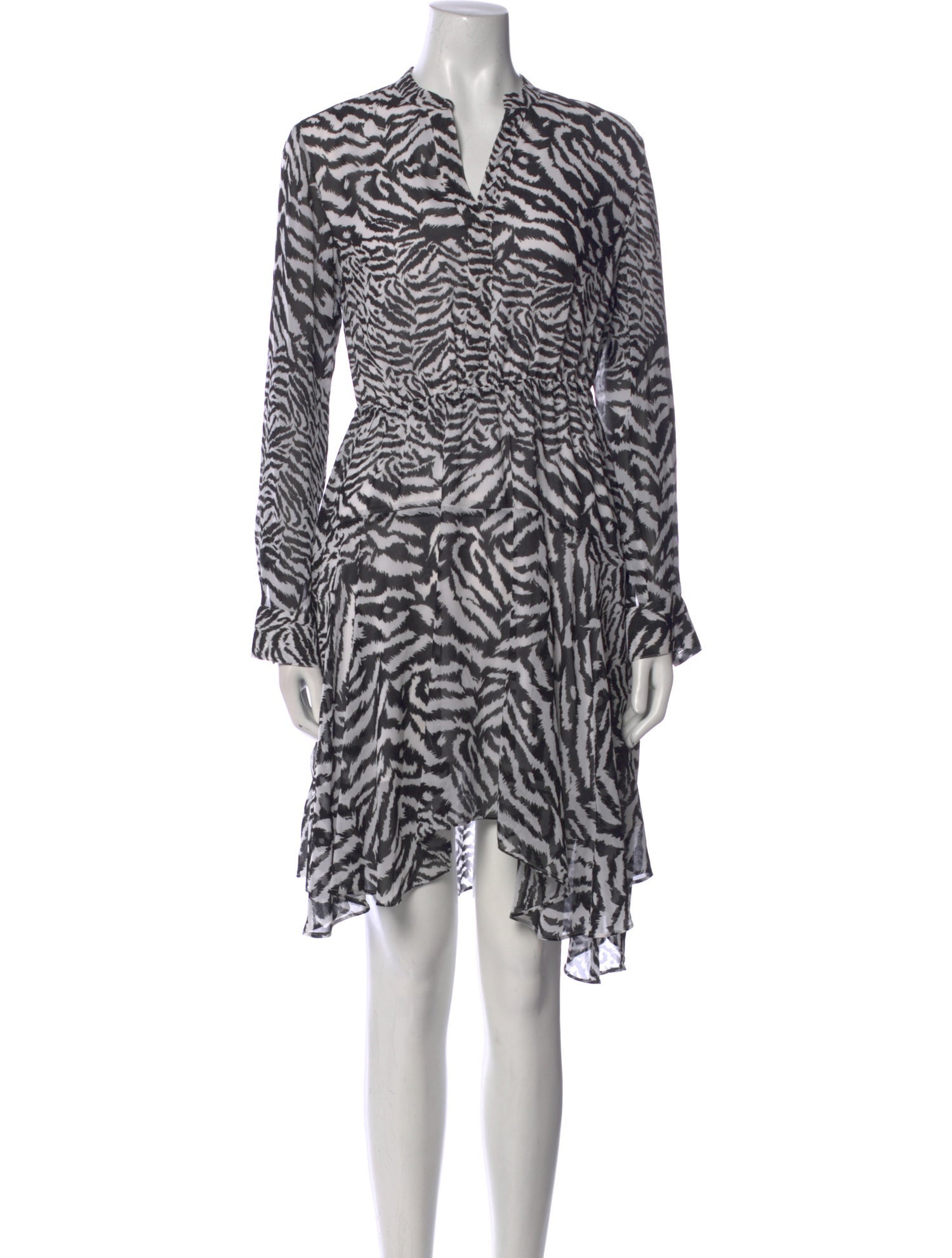 AllSaints Animal Print Knee-Length Dress