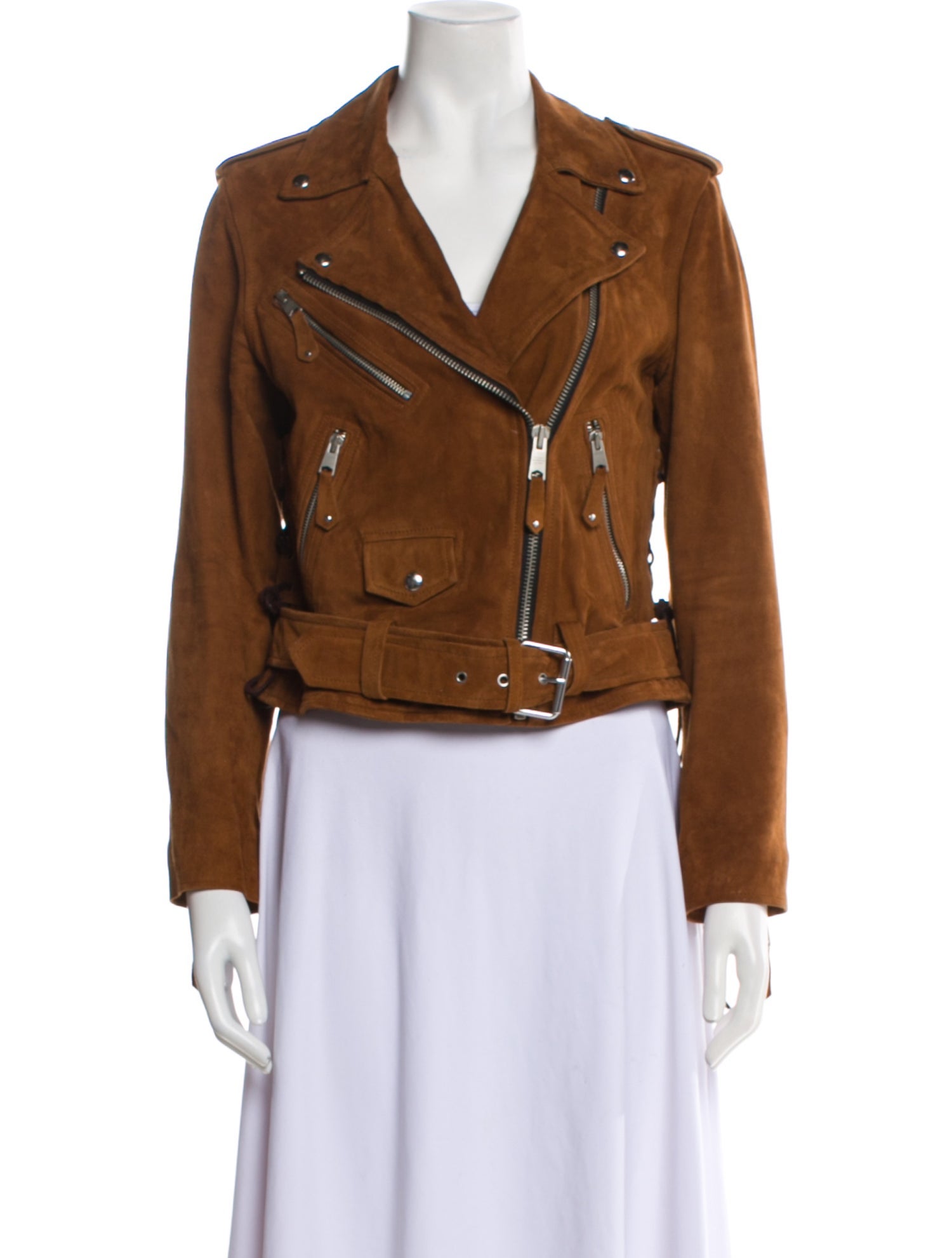 AllSaints Goat Leather Biker Jacket
