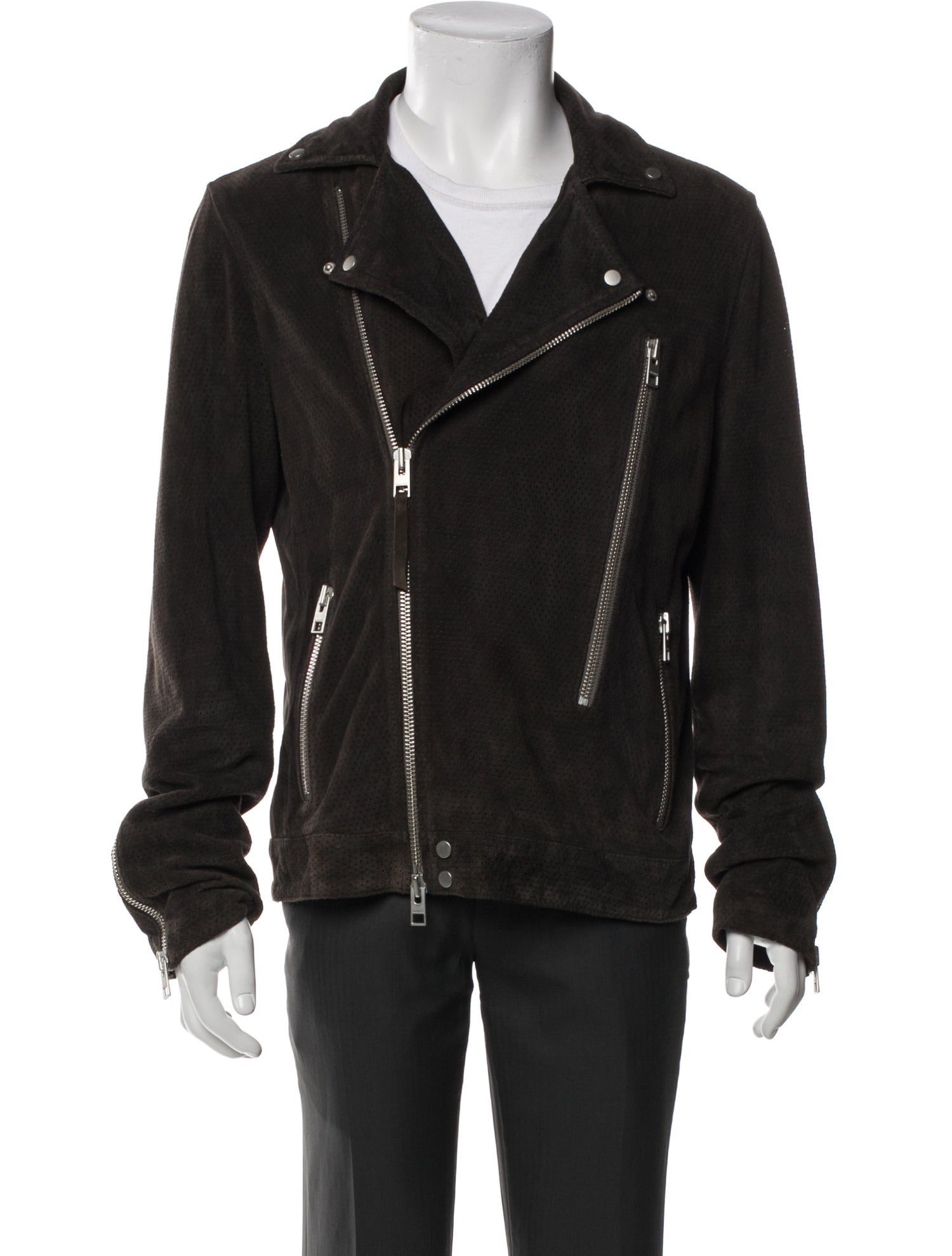 AllSaints Goat Leather Moto Jacket