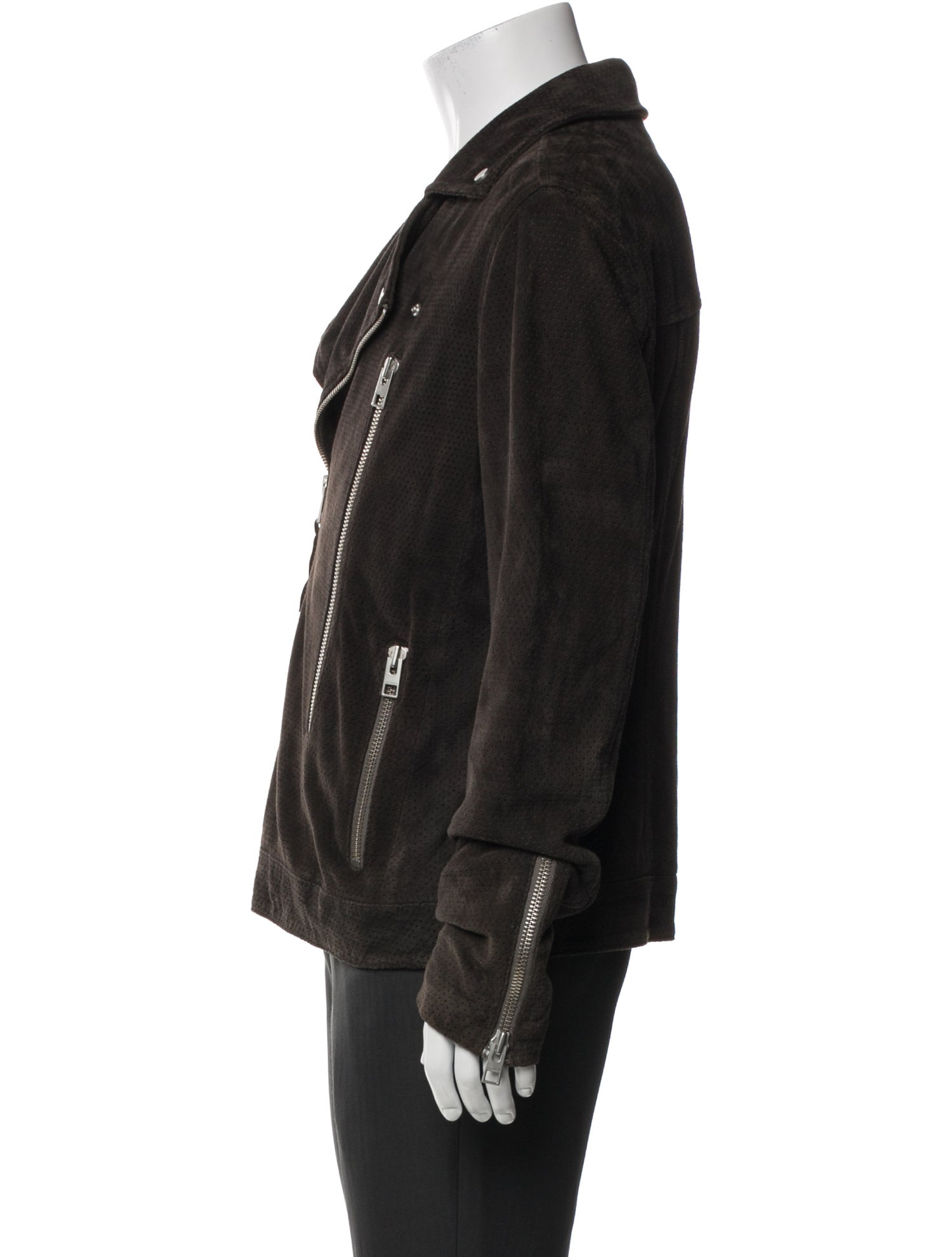 AllSaints Goat Leather Moto Jacket