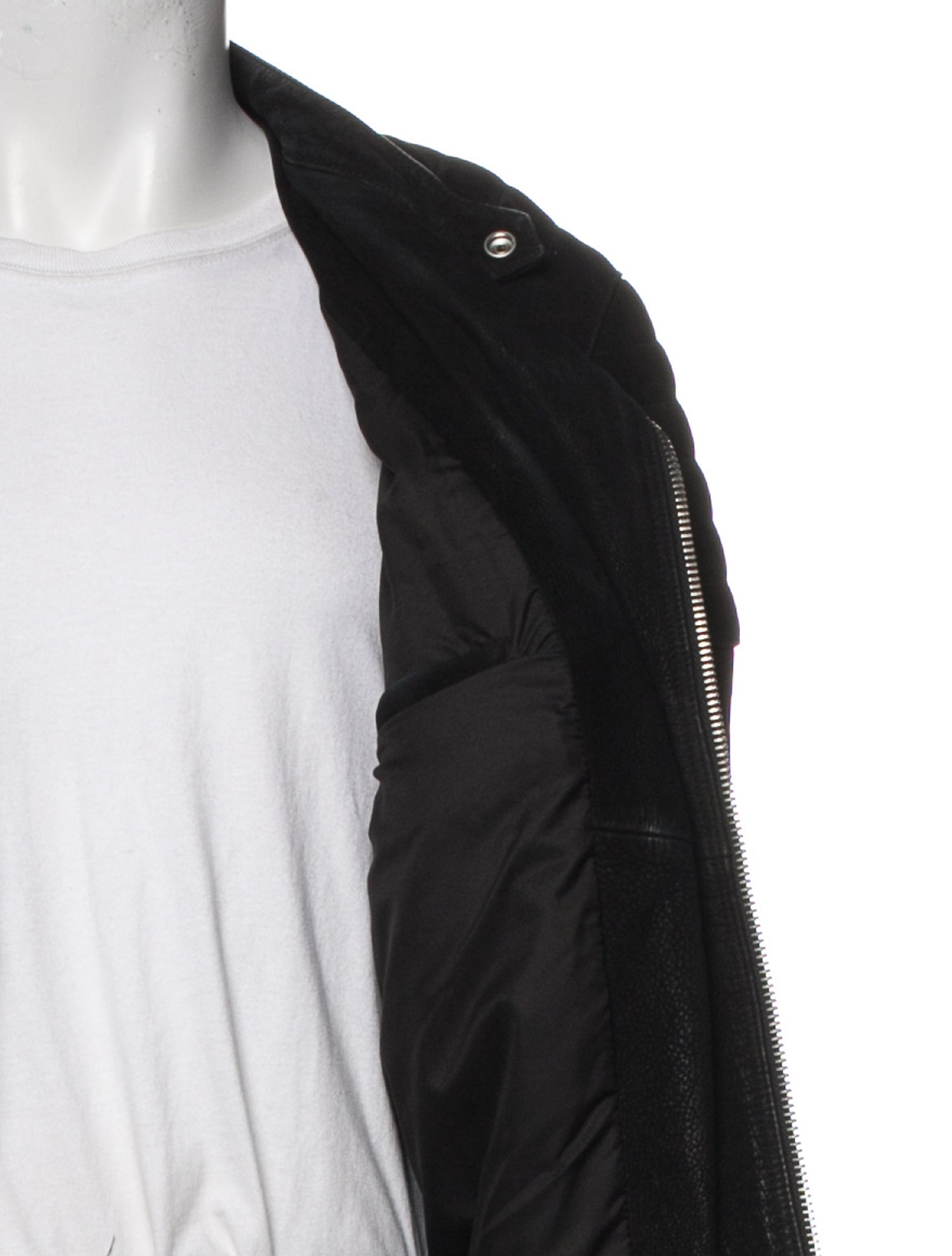 AllSaints Calf Leather Moto Jacket