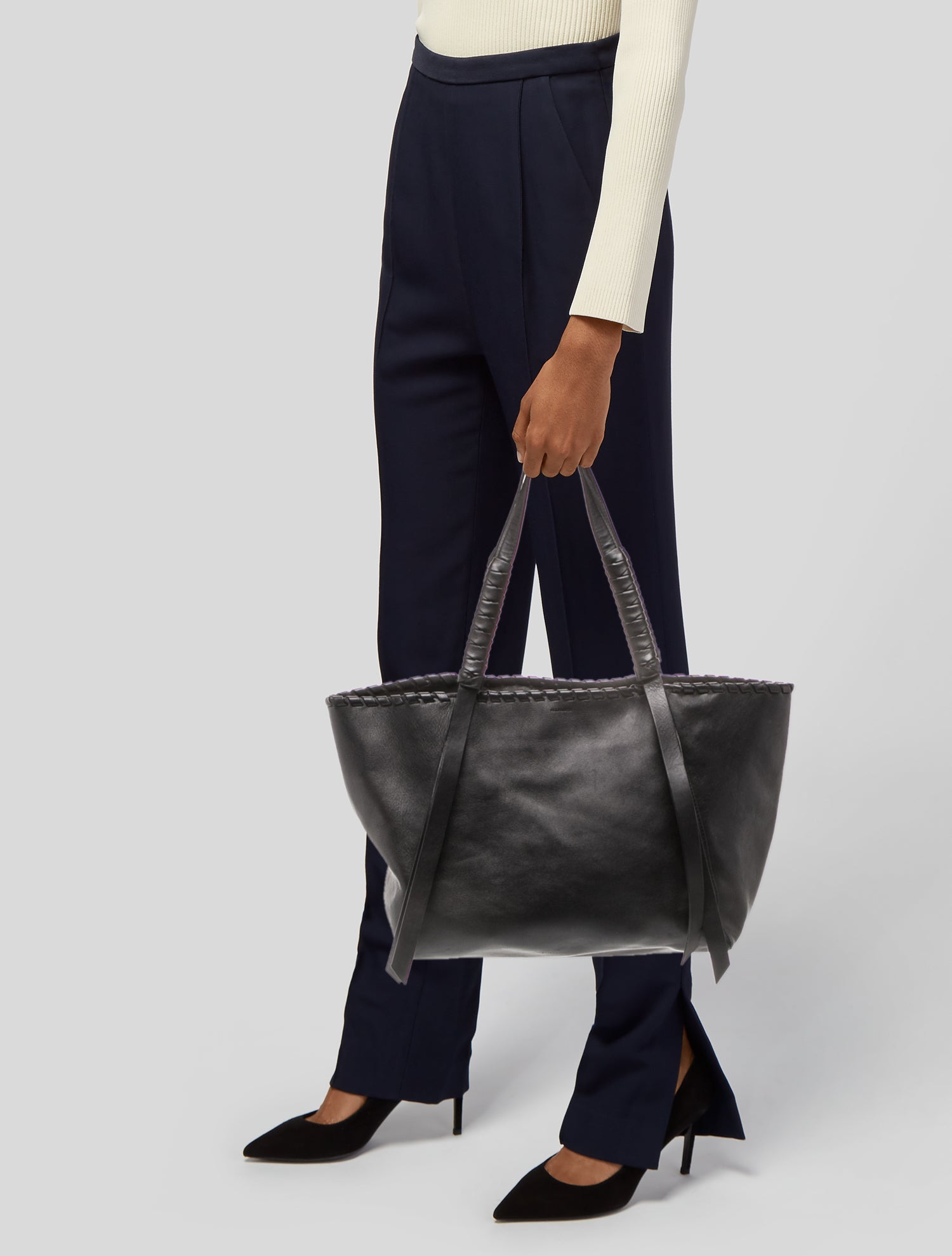 AllSaints Leather Tote