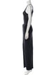 AllSaints Scoop Neck Long Dress