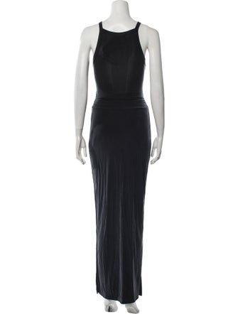 AllSaints Scoop Neck Long Dress