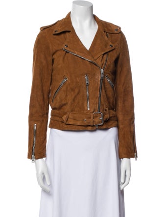 AllSaints Goat Leather Biker Jacket